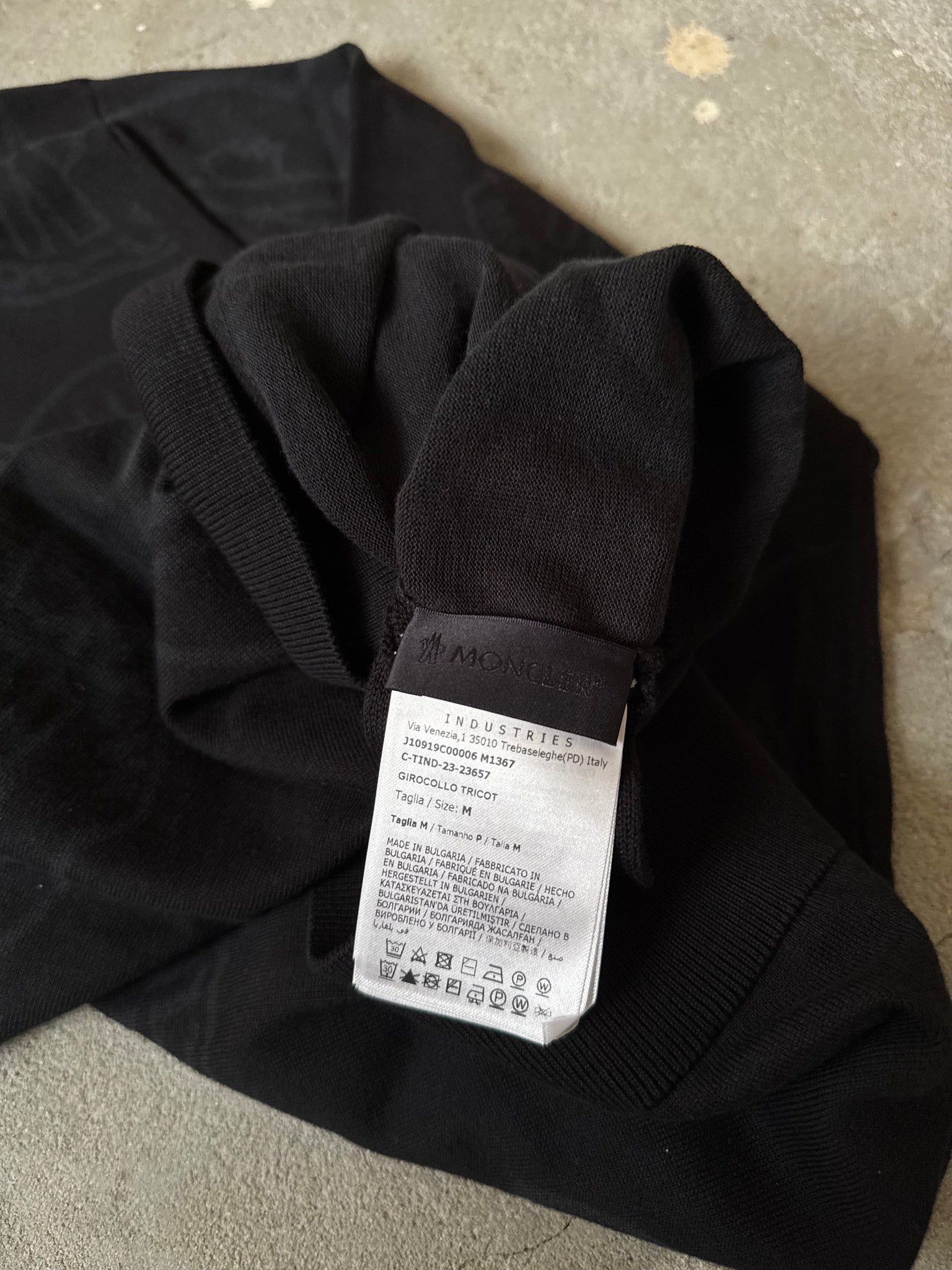 Moncler Logo Sweater Black