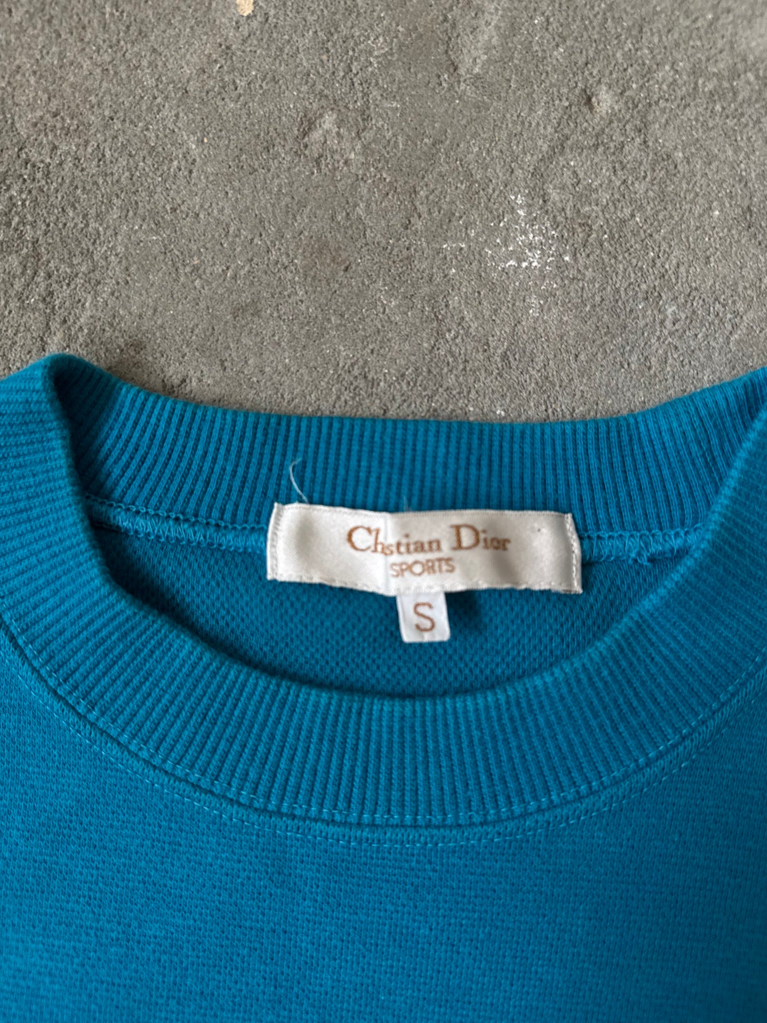 Christian Dior Logo Sweater Blue