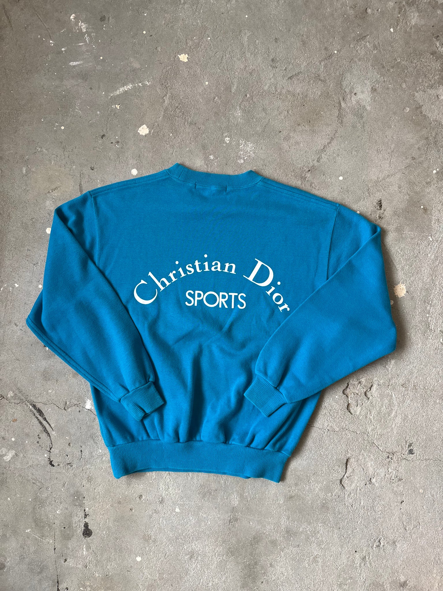 Christian Dior Logo Sweater Blue