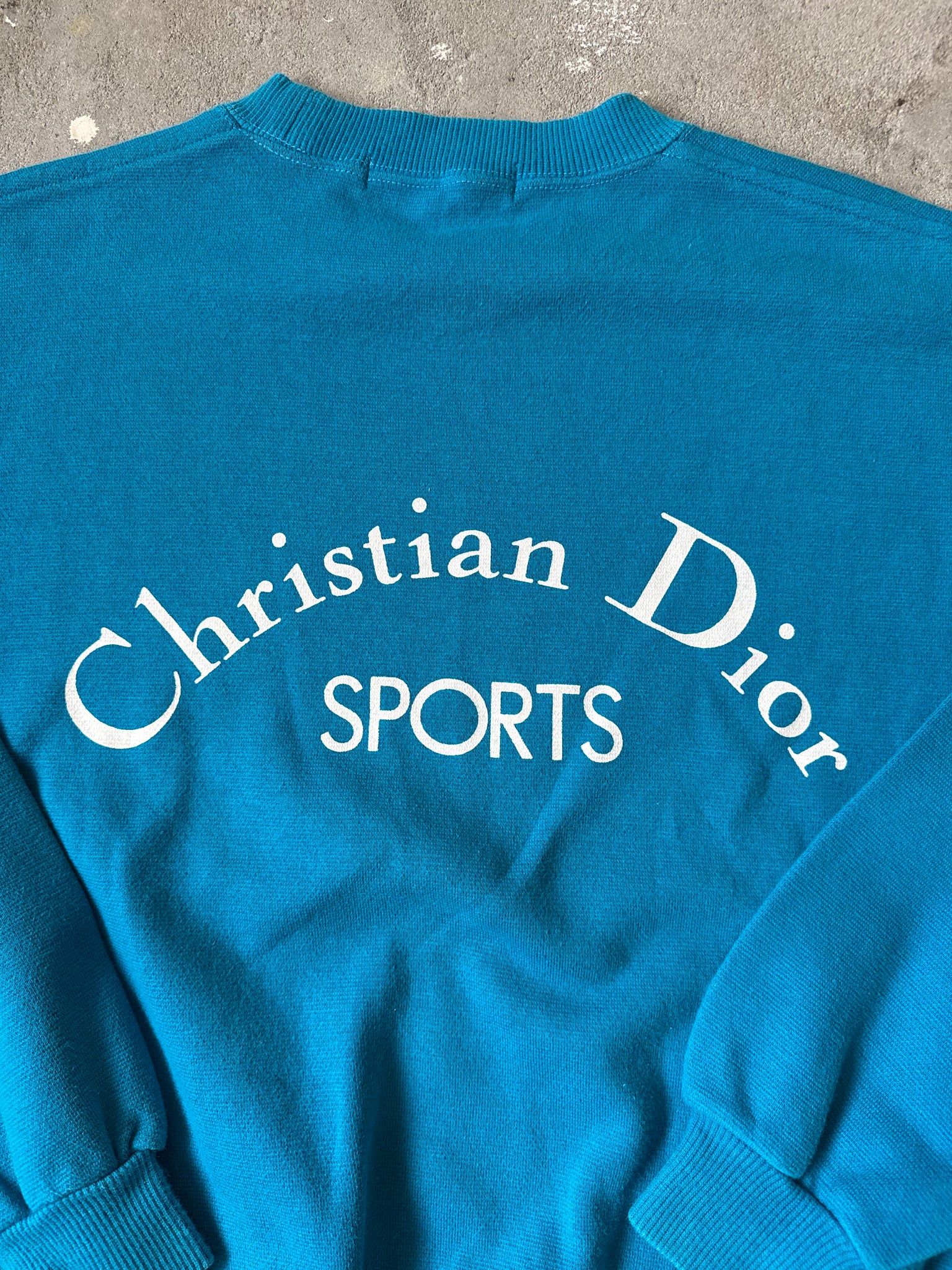 Christian Dior Logo Sweater Blue