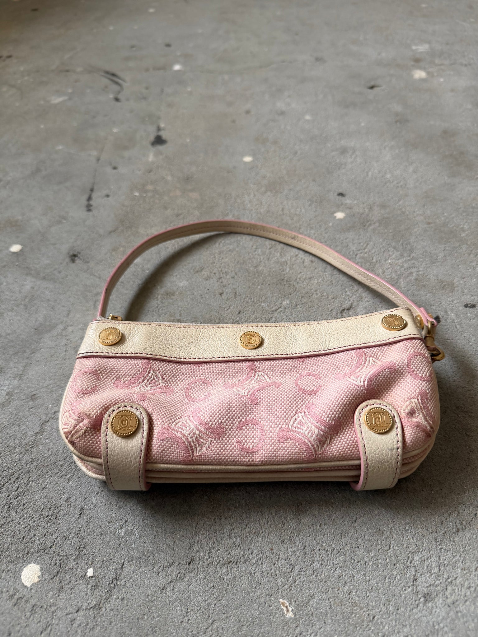 Celine Macadam Shoulder Bag Pink