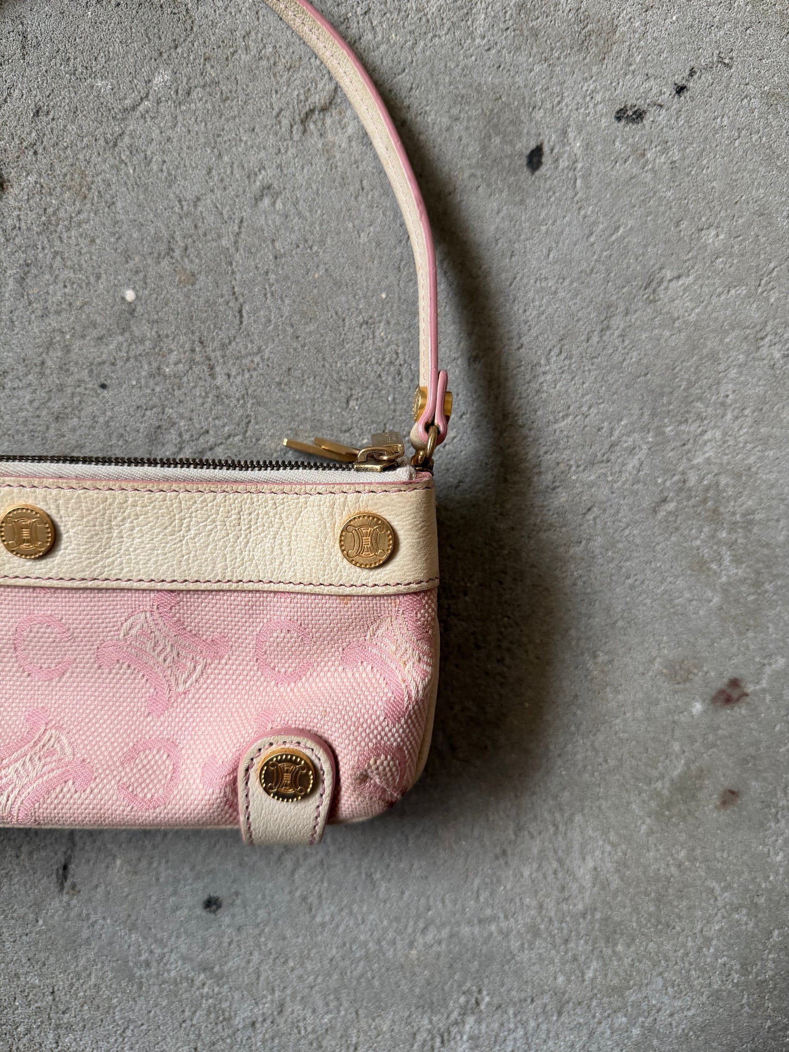 Celine Macadam Shoulder Bag Pink