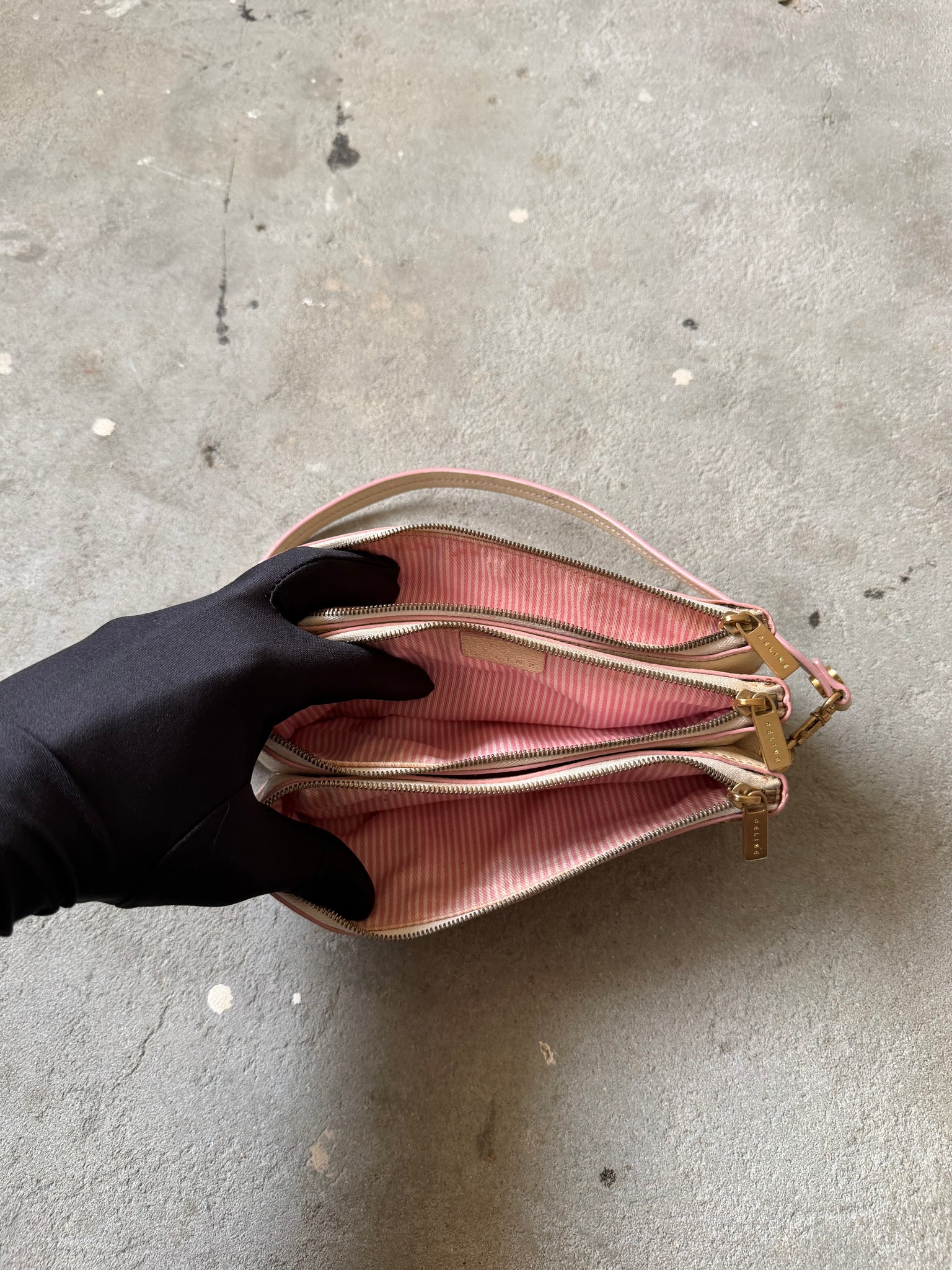 Celine Macadam Shoulder Bag Pink