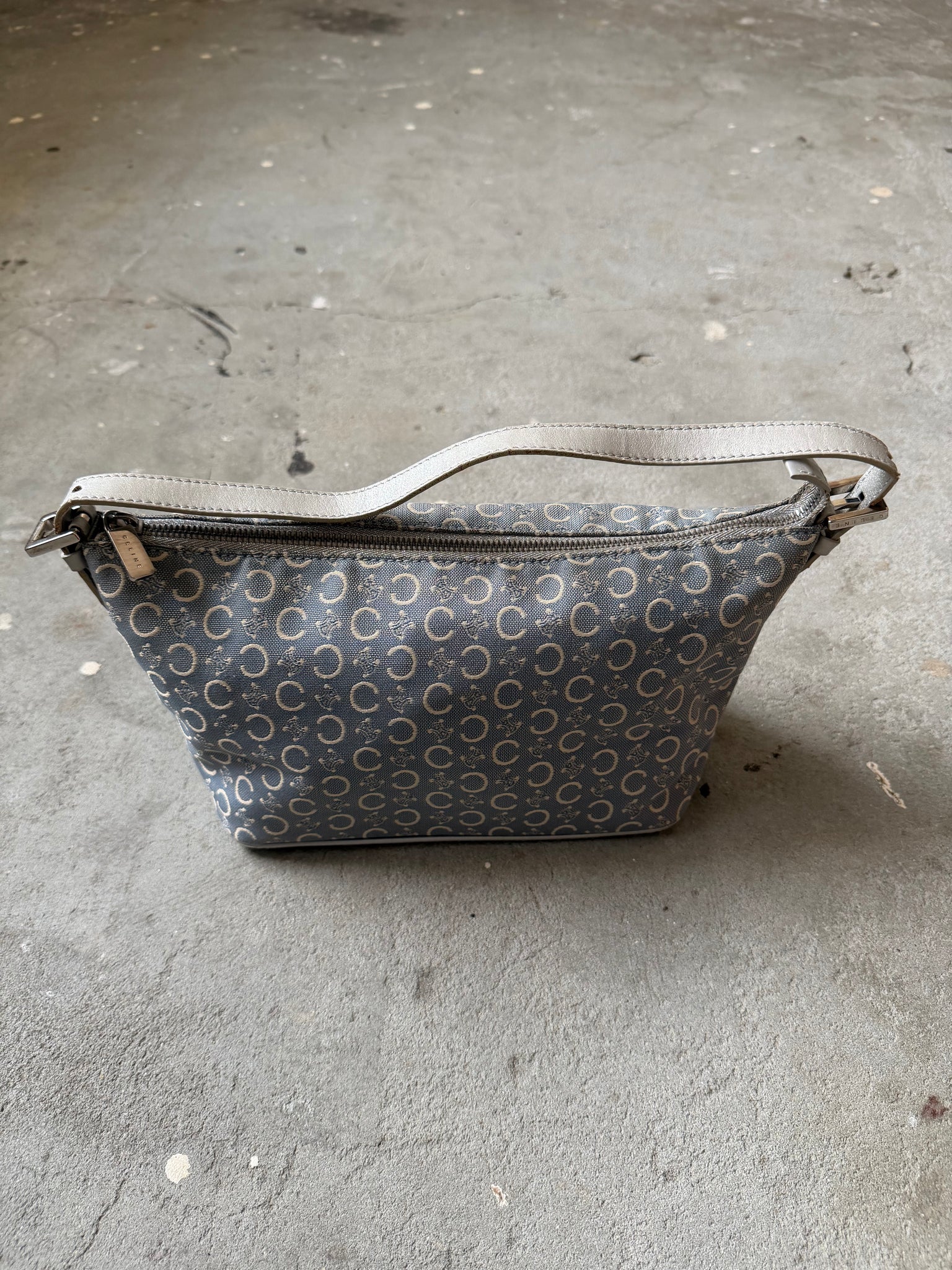 Celine Macadam Shoulder Bag Blue