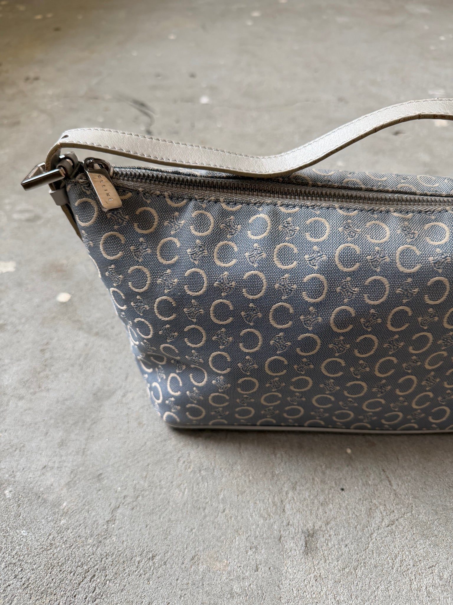 Celine Macadam Shoulder Bag Blue