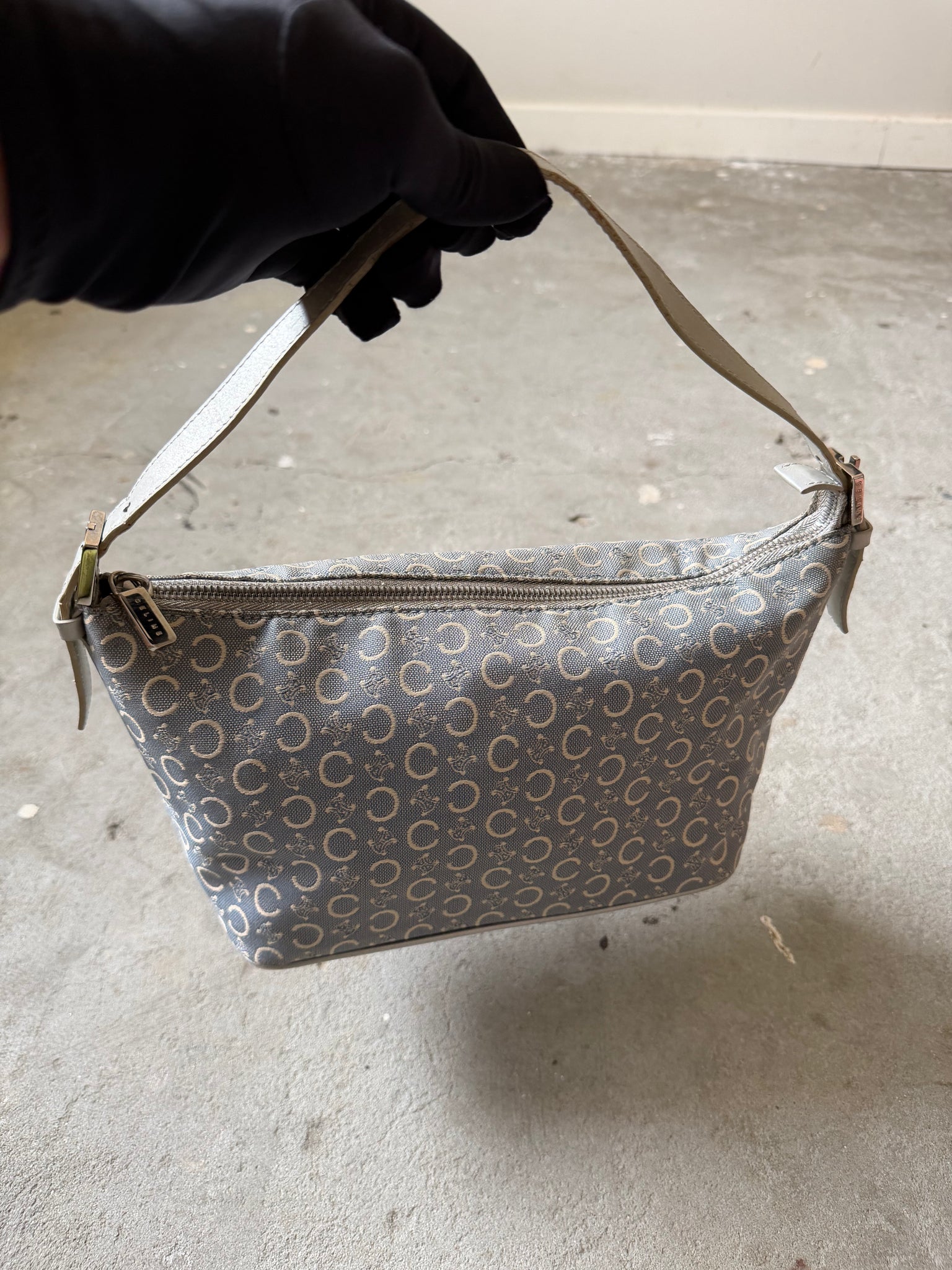 Celine Macadam Shoulder Bag Blue