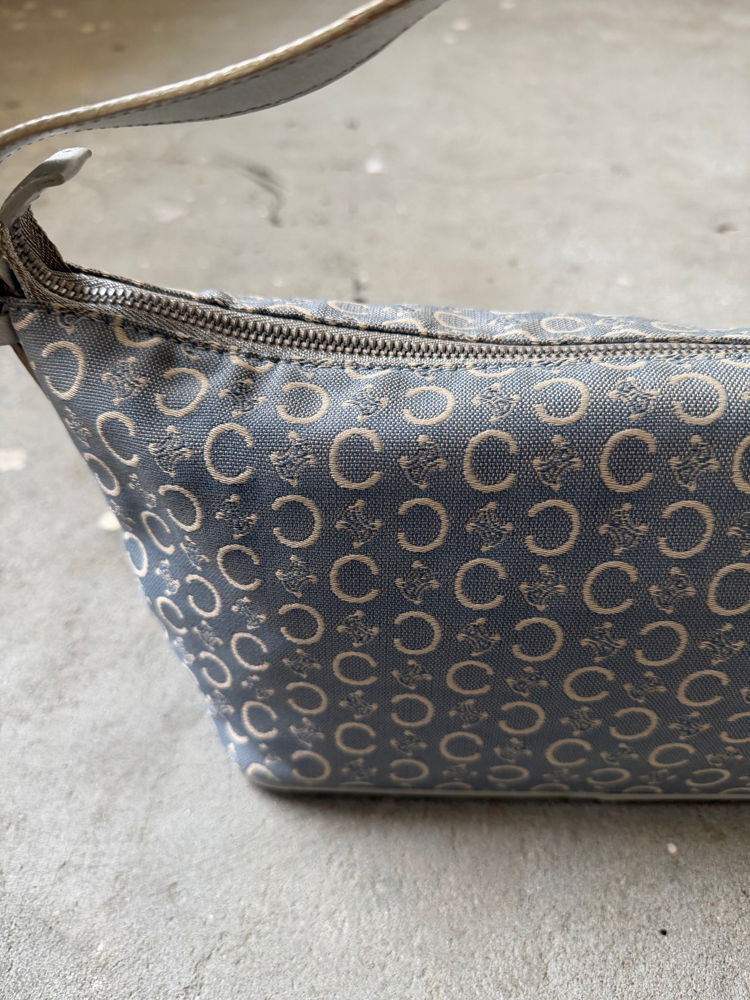 Celine Macadam Shoulder Bag Blue