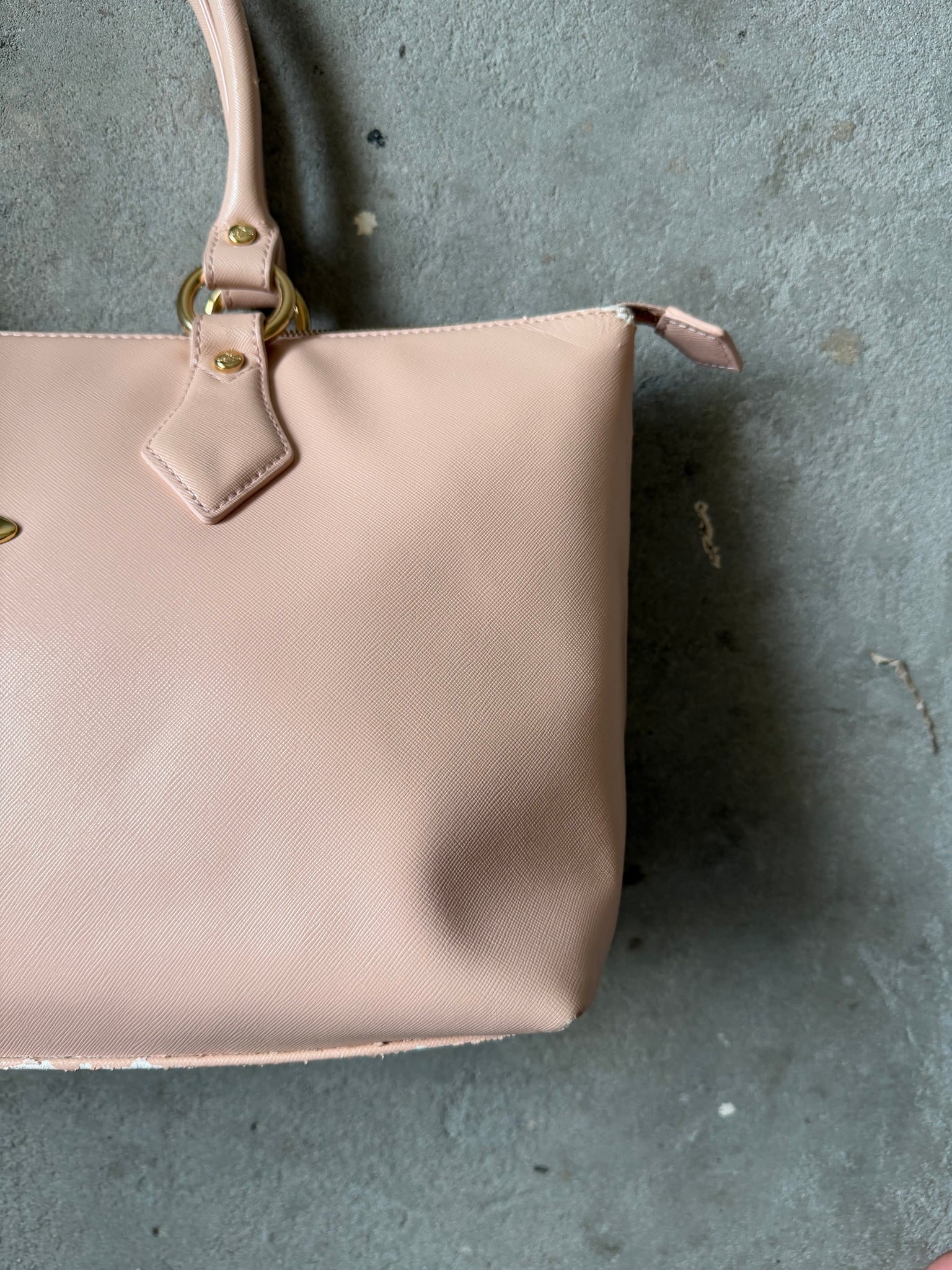 Vivienne Westwood Orb Leather Shoulder Bag Pink