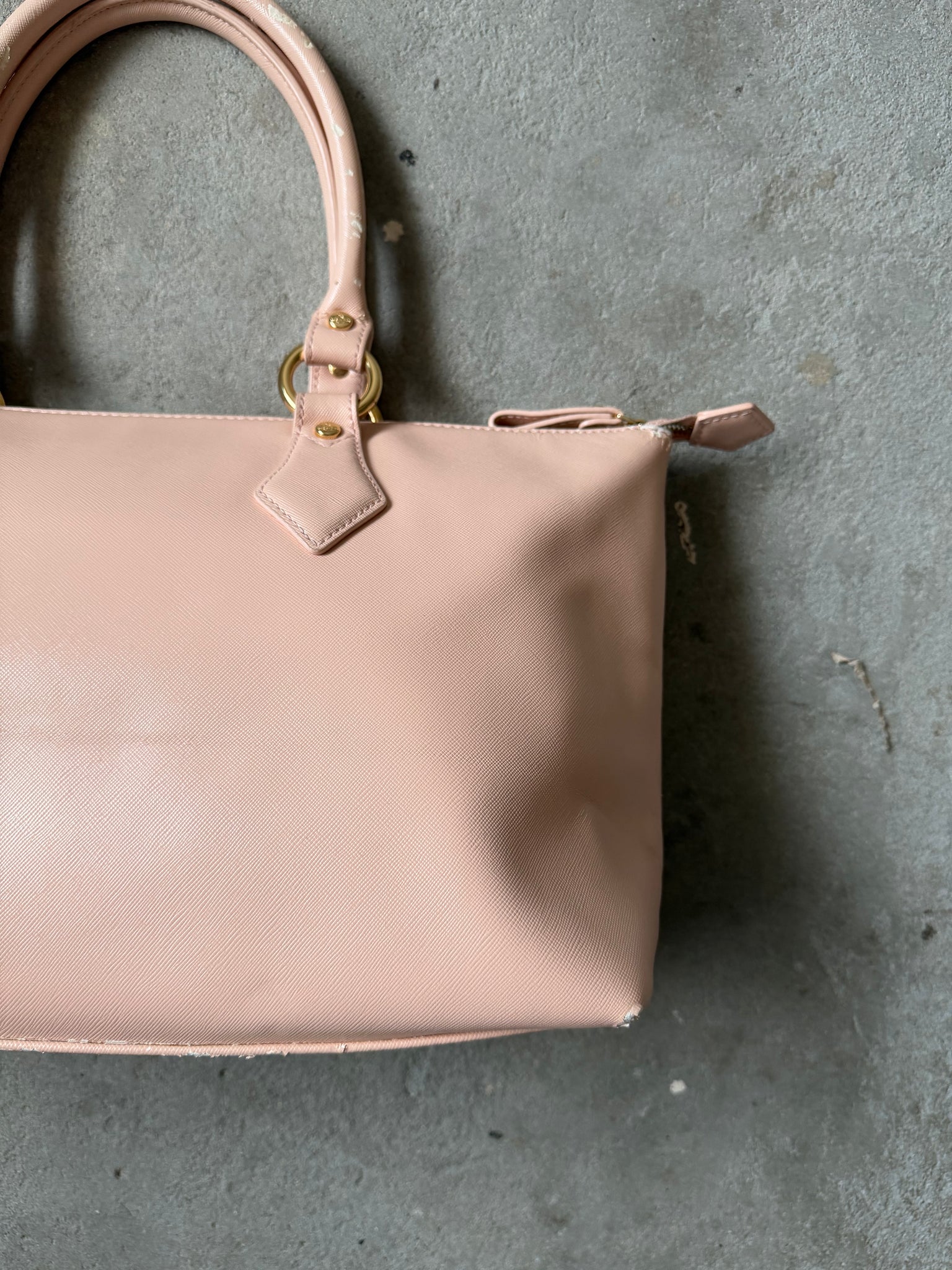 Vivienne Westwood Orb Leather Shoulder Bag Pink