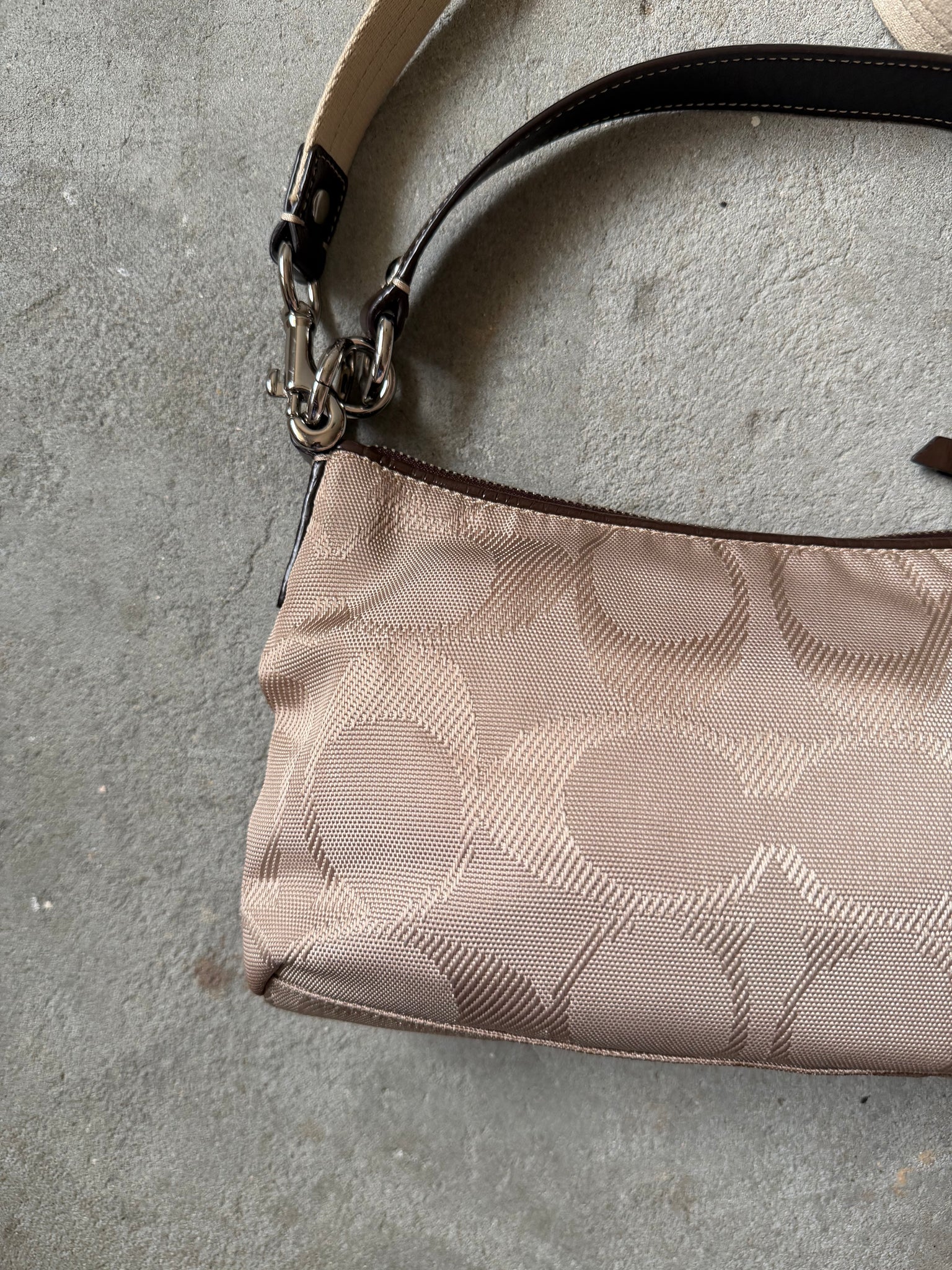 Coach 2Way Shoulder Bag Beige/Brown