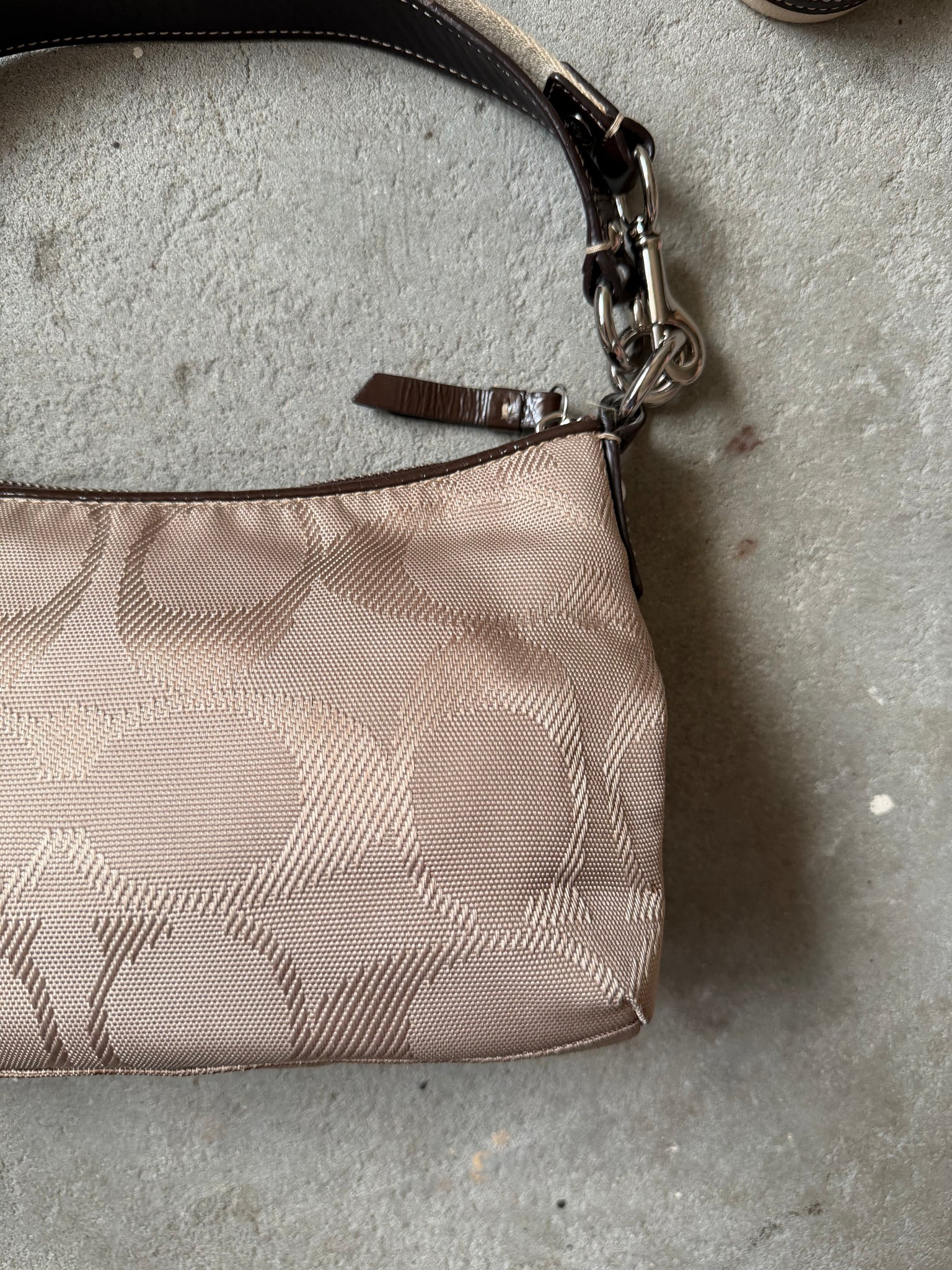 Coach 2Way Shoulder Bag Beige/Brown