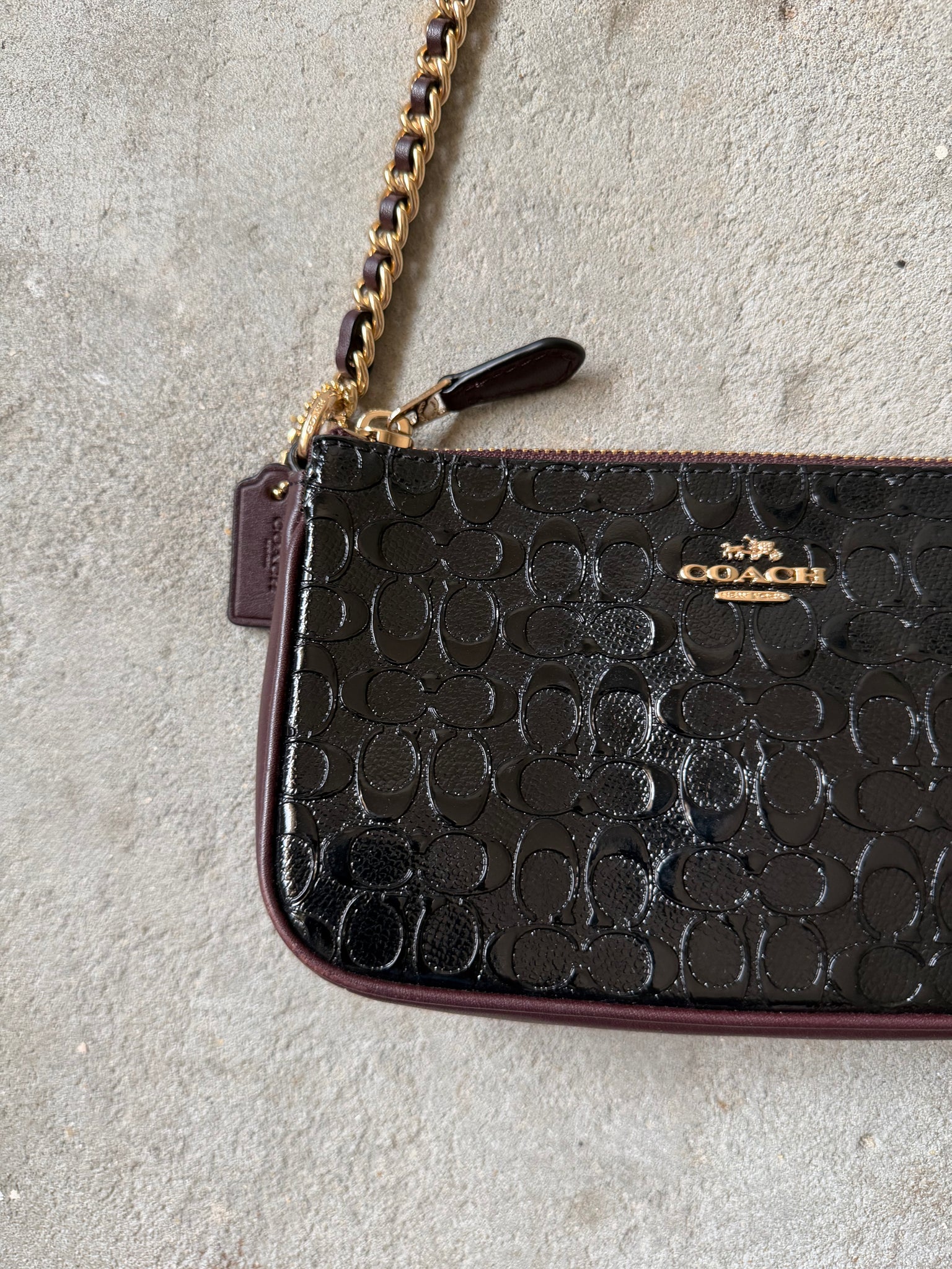 Coach Signature Nolita 19 Shoulder Bag Black/Brown