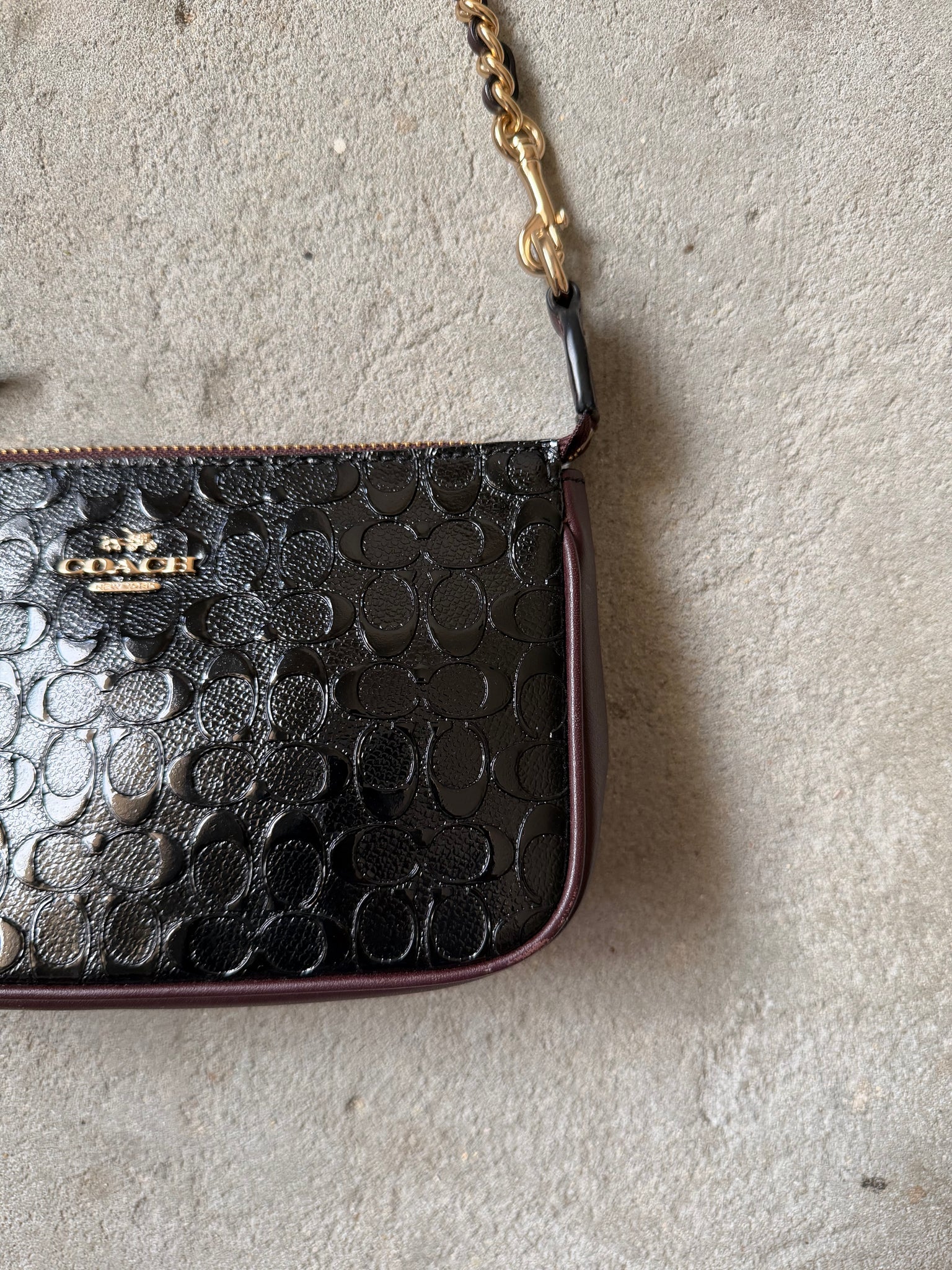 Coach Signature Nolita 19 Shoulder Bag Black/Brown