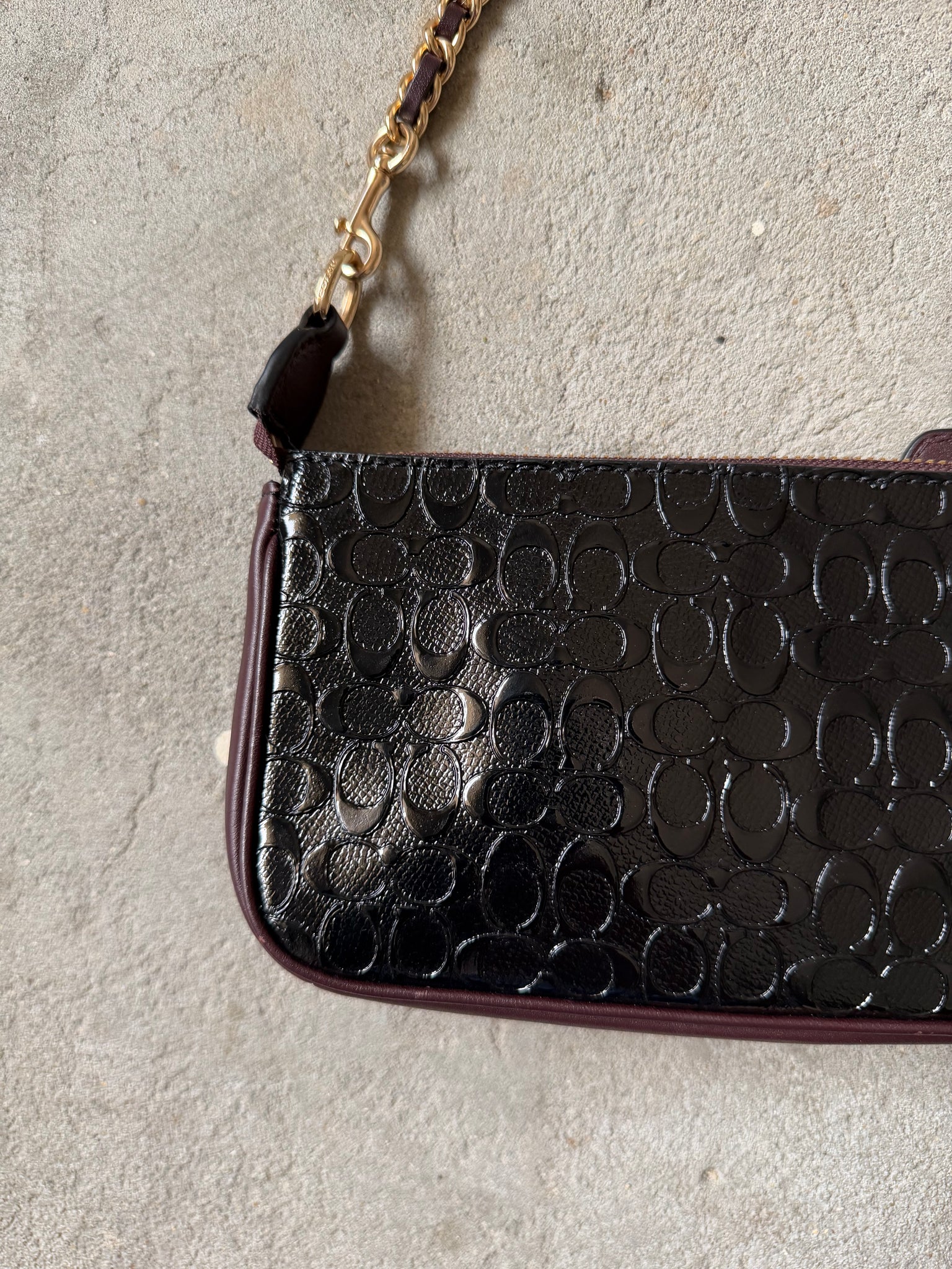 Coach Signature Nolita 19 Shoulder Bag Black/Brown