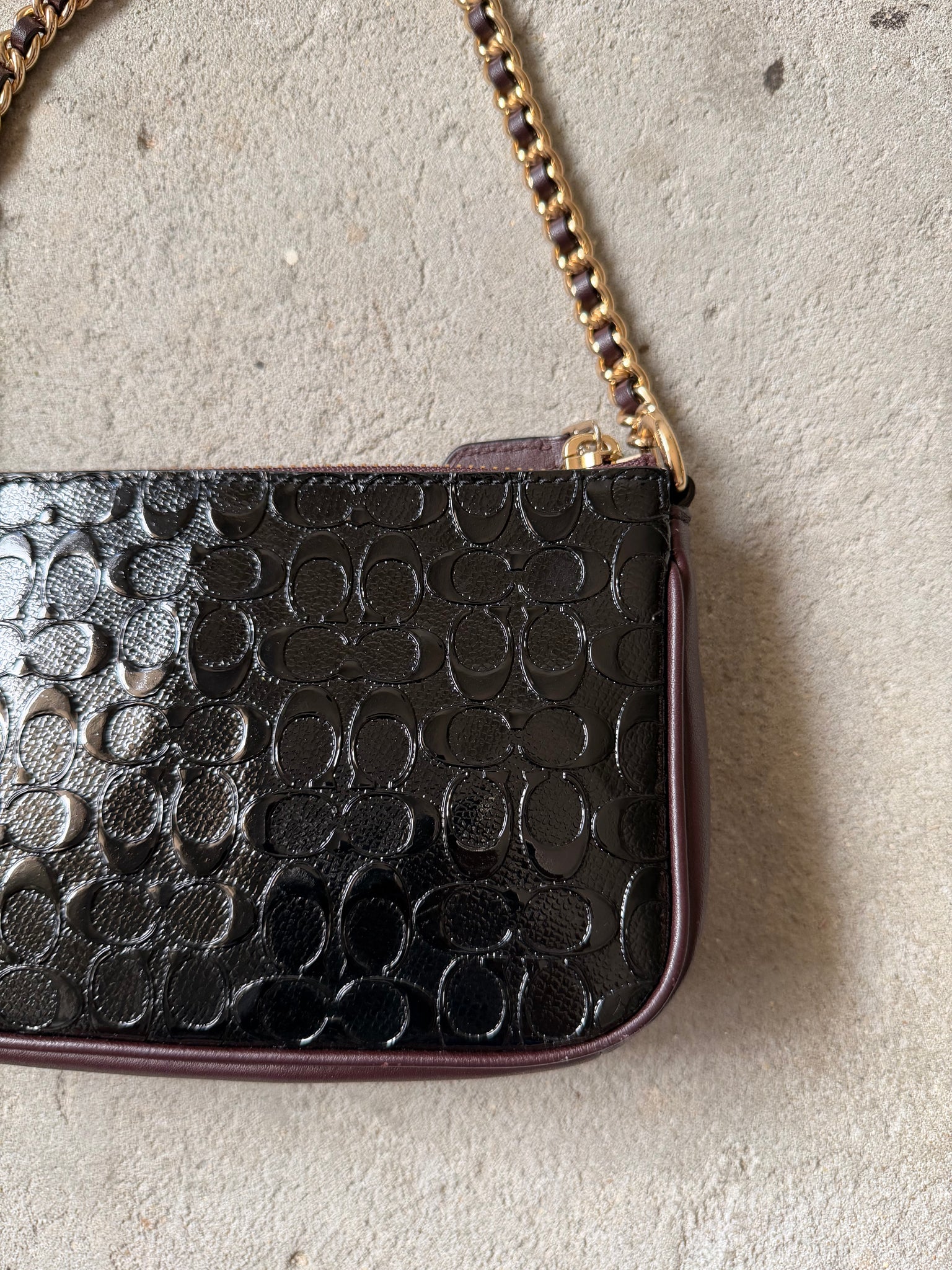 Coach Signature Nolita 19 Shoulder Bag Black/Brown