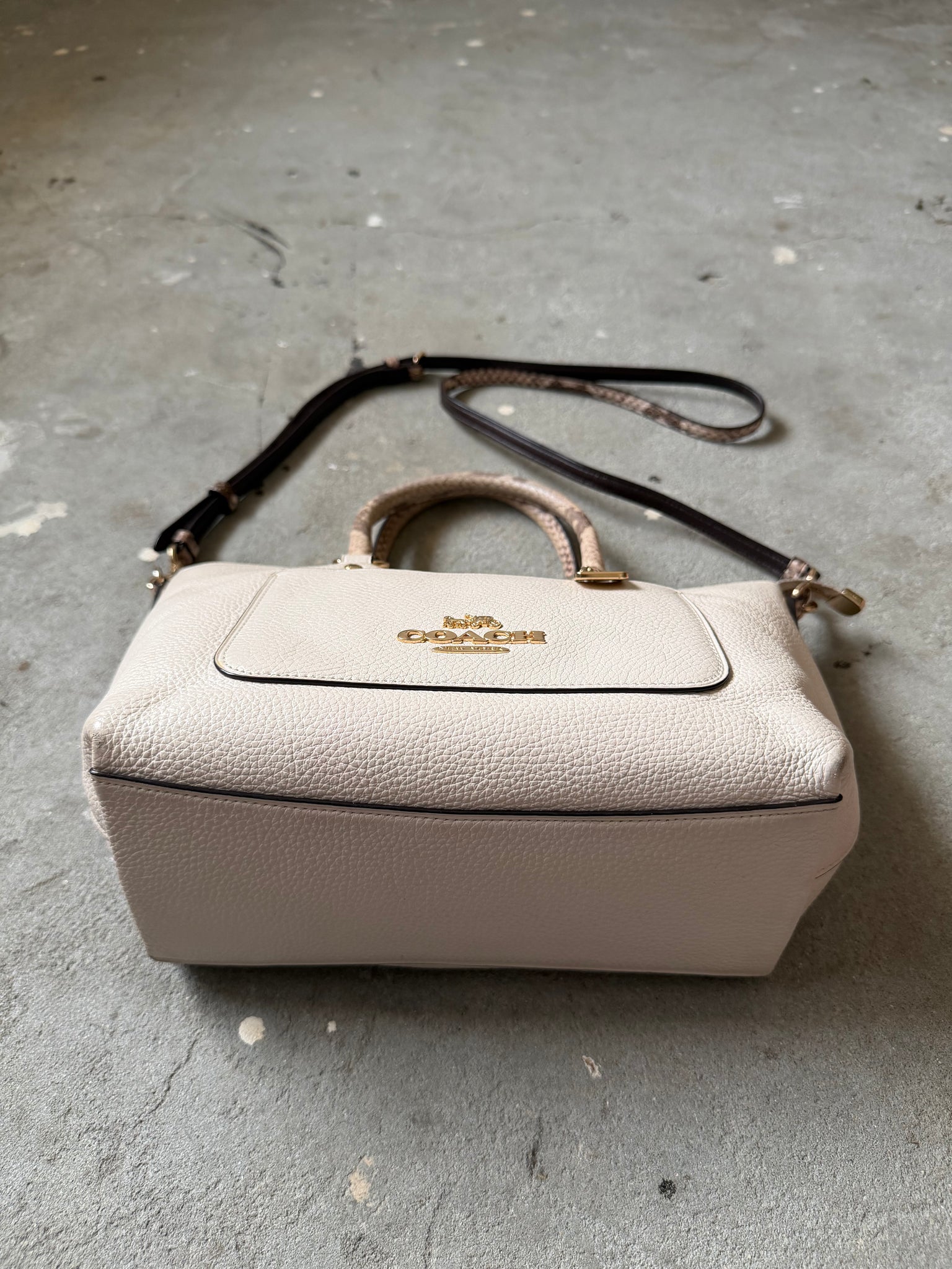 Coach 2Way Mini Emma Shoulder Bag White
