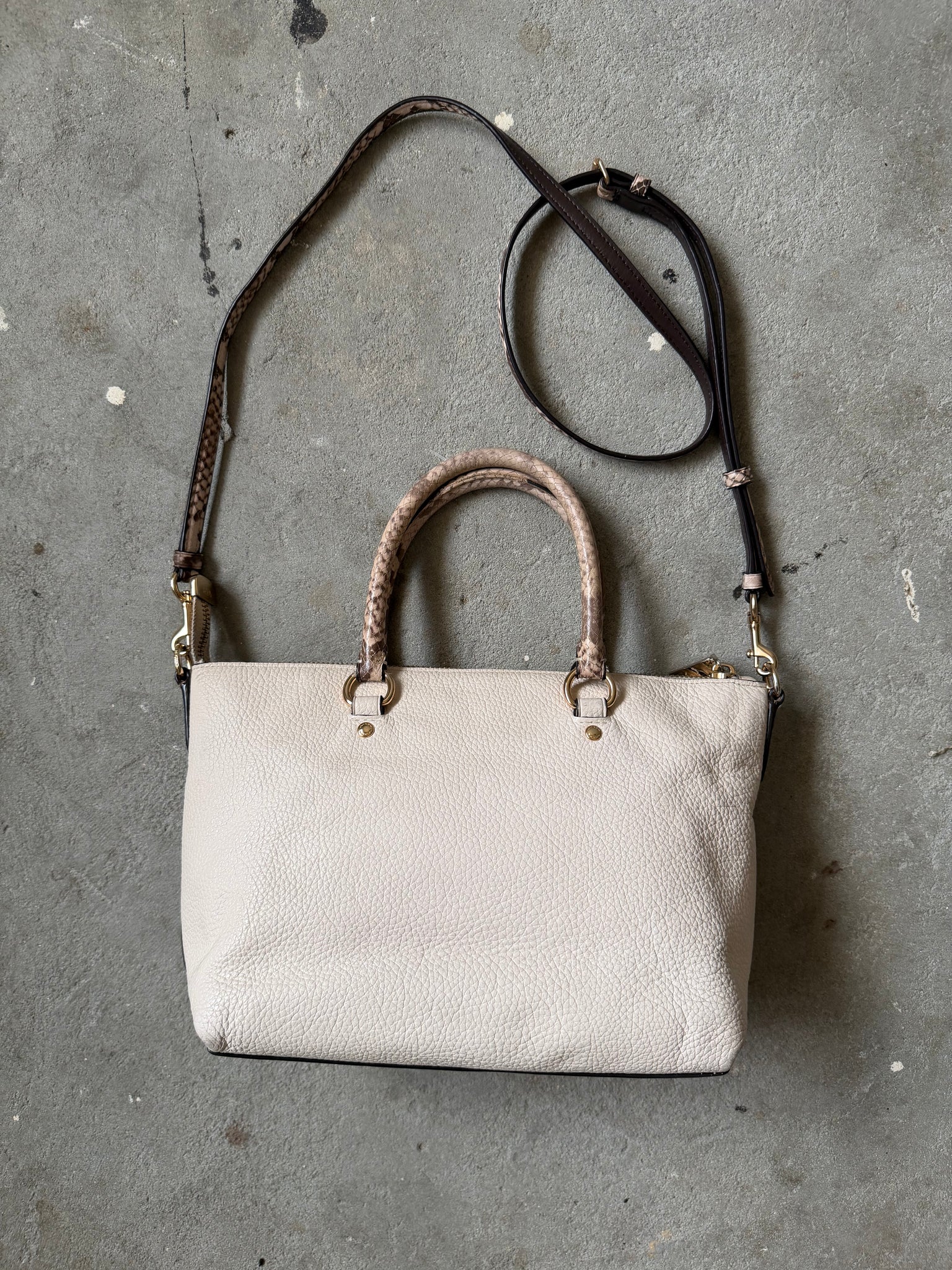 Coach 2Way Mini Emma Shoulder Bag White