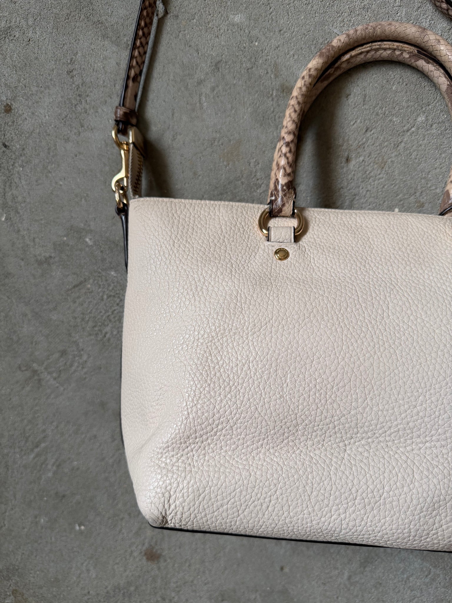Coach 2Way Mini Emma Shoulder Bag White