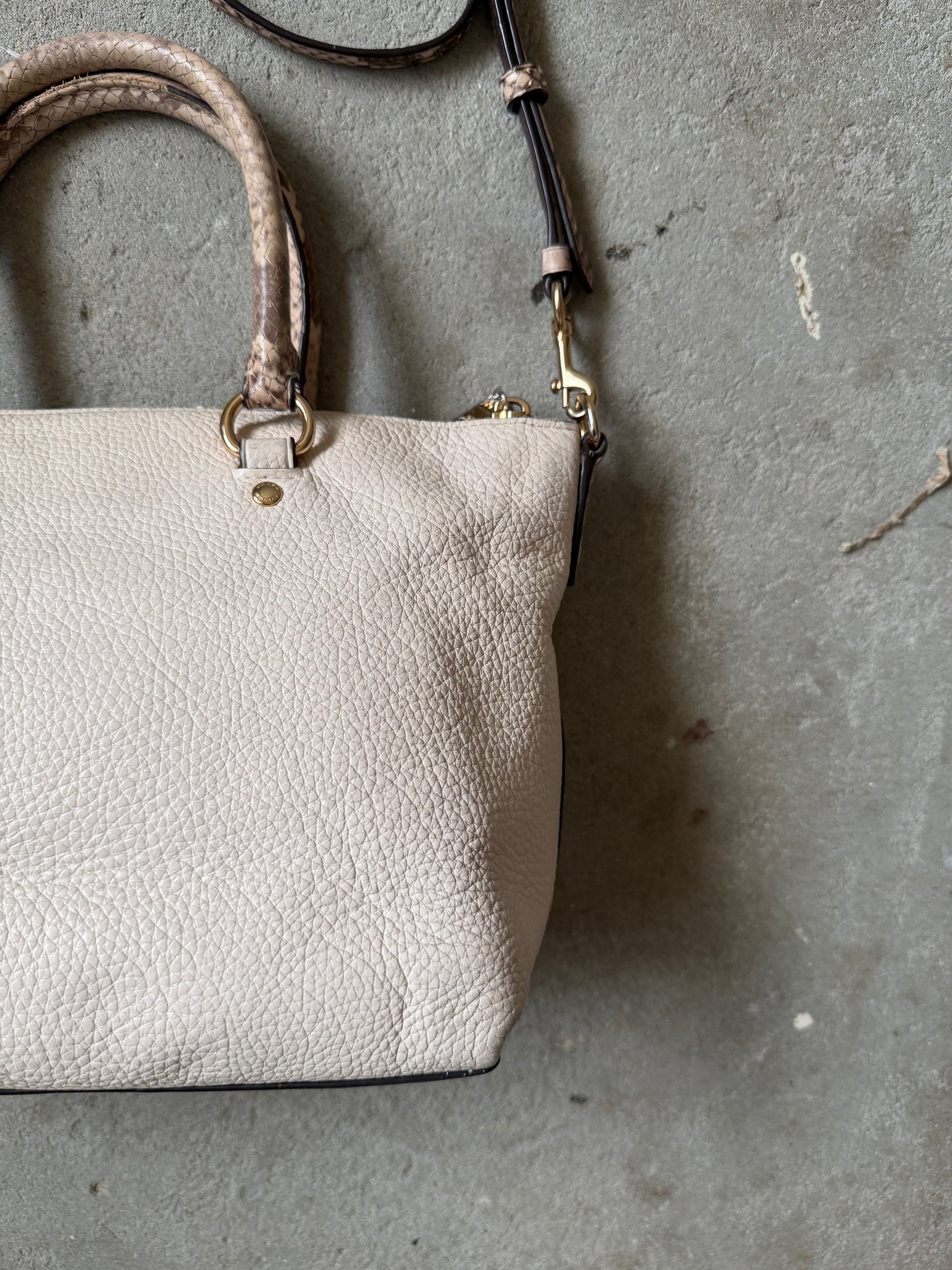 Coach 2Way Mini Emma Shoulder Bag White