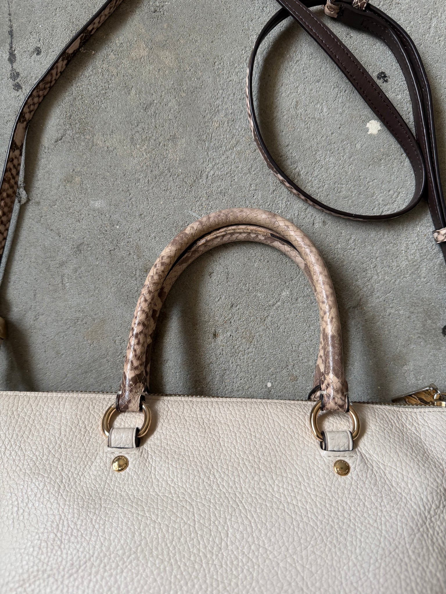 Coach 2Way Mini Emma Shoulder Bag White