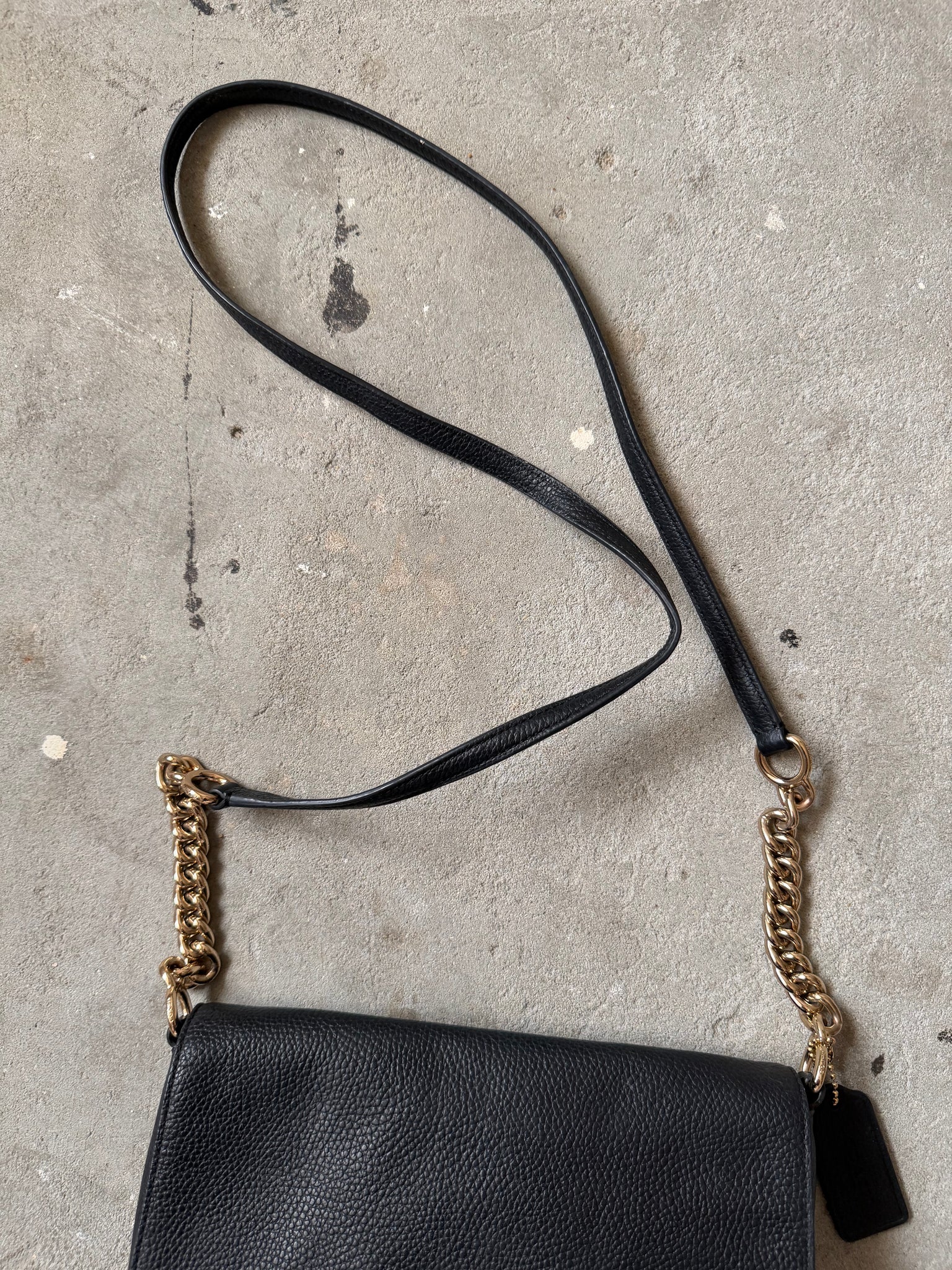 Coach Leather Crosstown Crossbody Bag Black