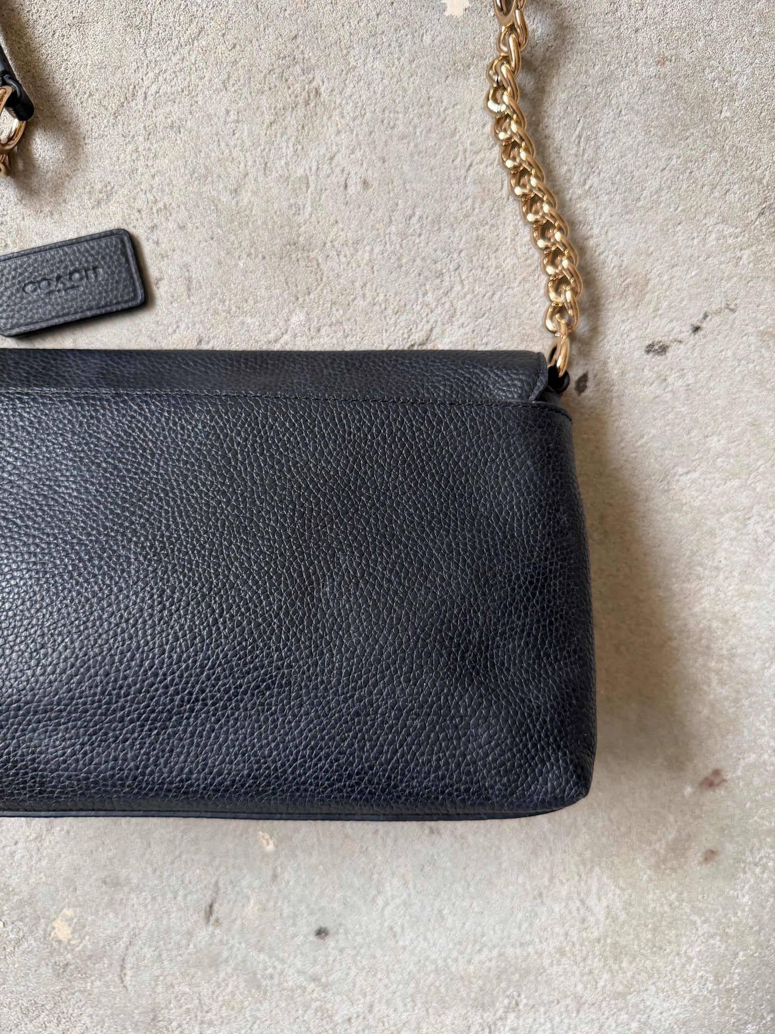 Coach Leather Crosstown Crossbody Bag Black