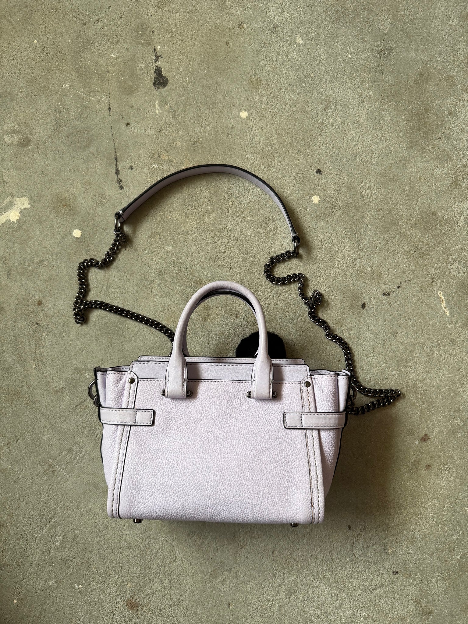 Coach x Ariana Grande 2Way Kiti Swagger Shoulder Bag Purple