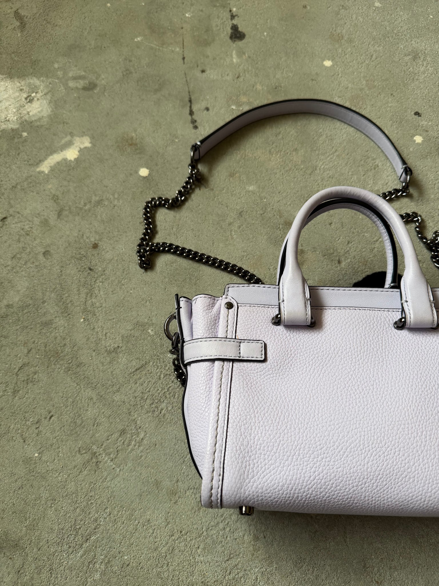 Coach x Ariana Grande 2Way Kiti Swagger Shoulder Bag Purple