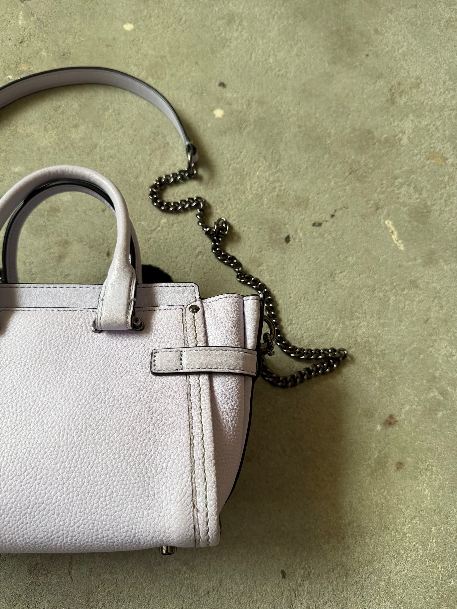Coach x Ariana Grande 2Way Kiti Swagger Shoulder Bag Purple