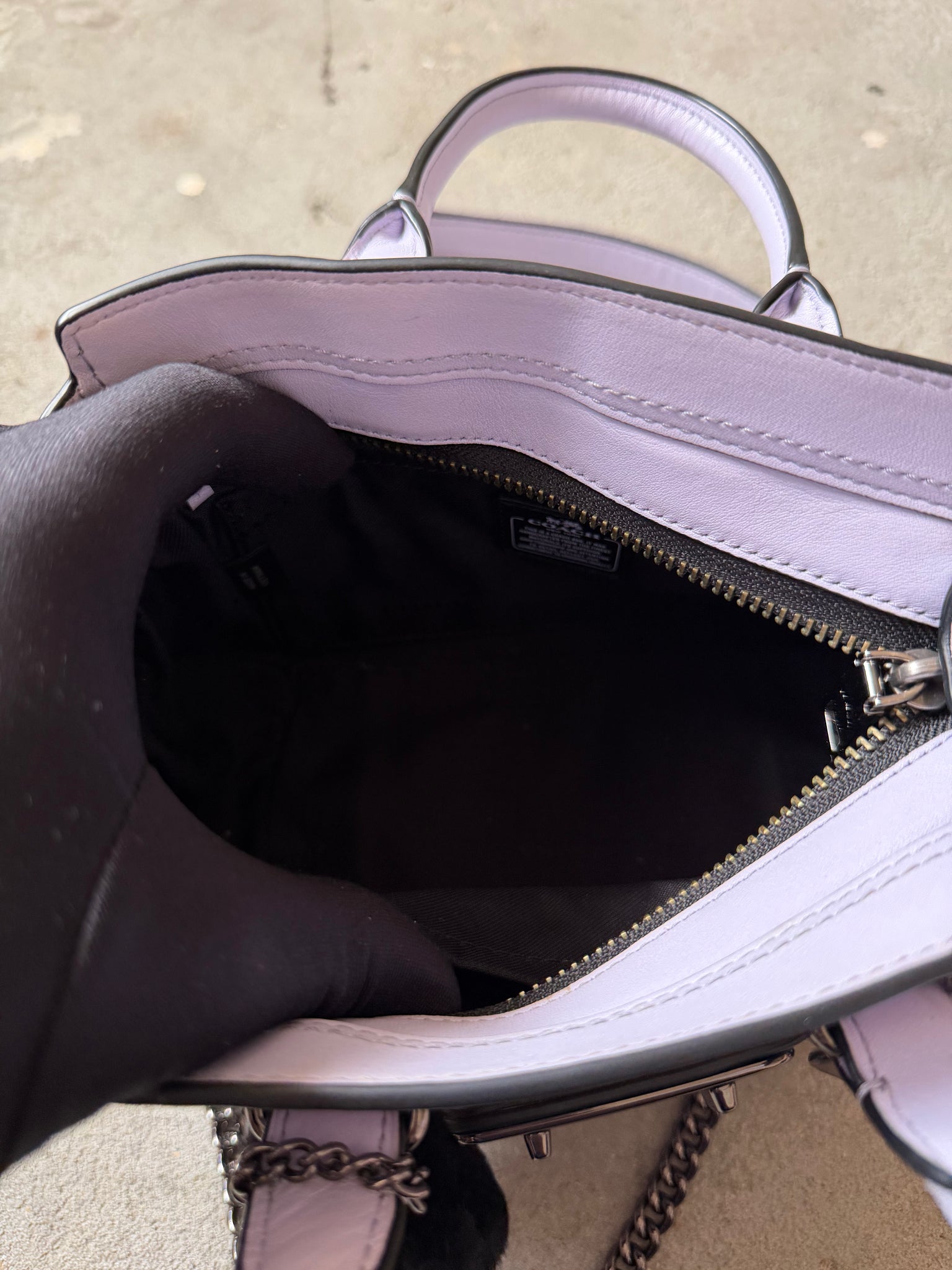 Coach x Ariana Grande 2Way Kiti Swagger Shoulder Bag Purple