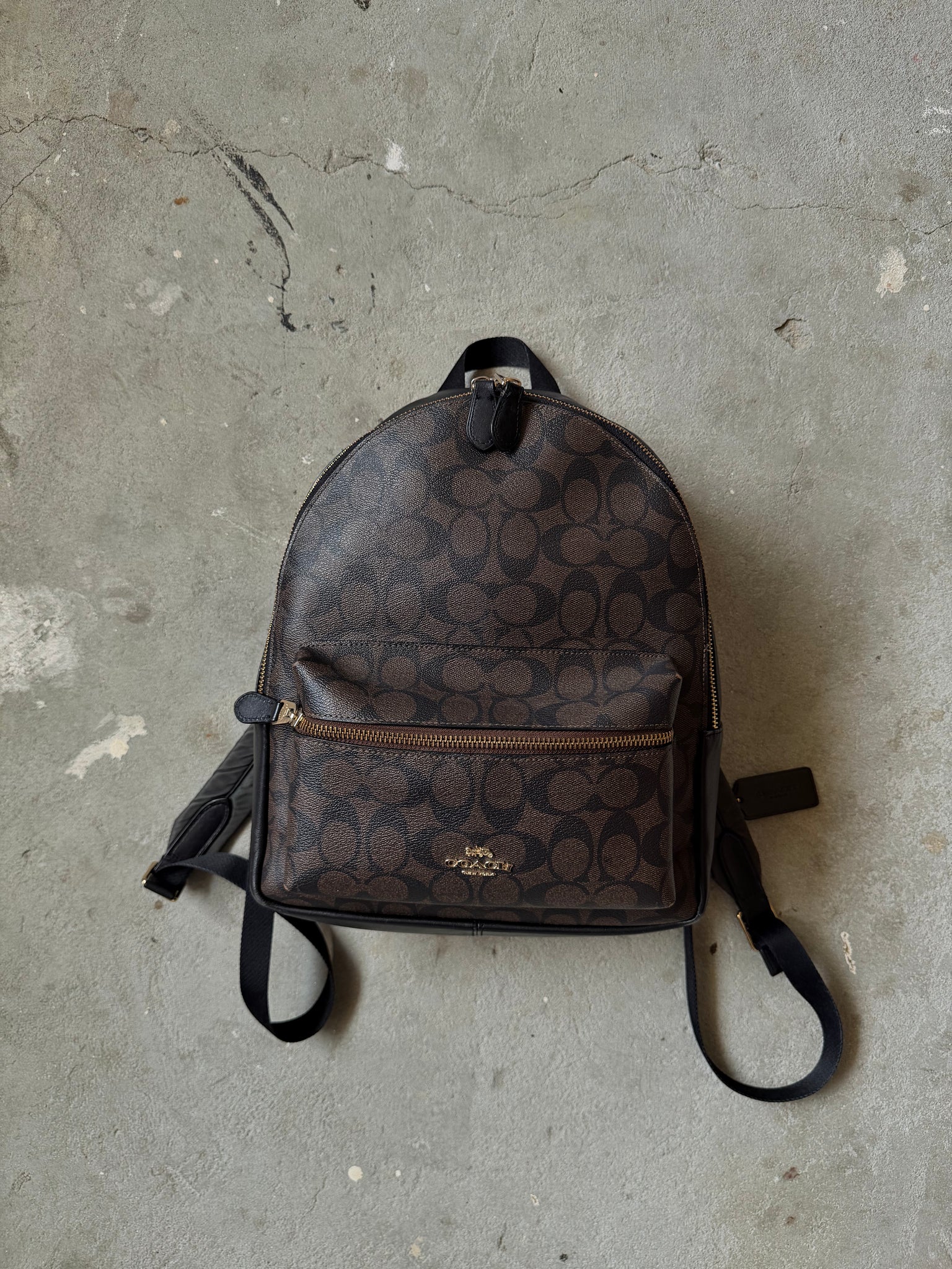 Coach Signature Charlie Backpack Brown/Black