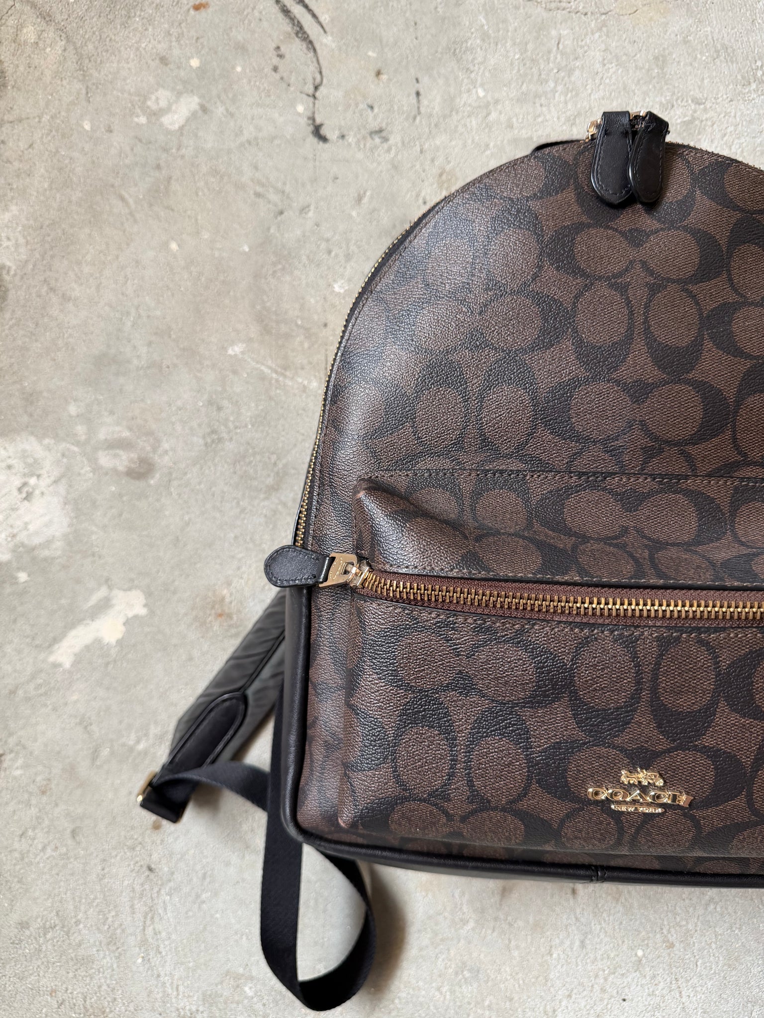 Coach Signature Charlie Backpack Brown/Black