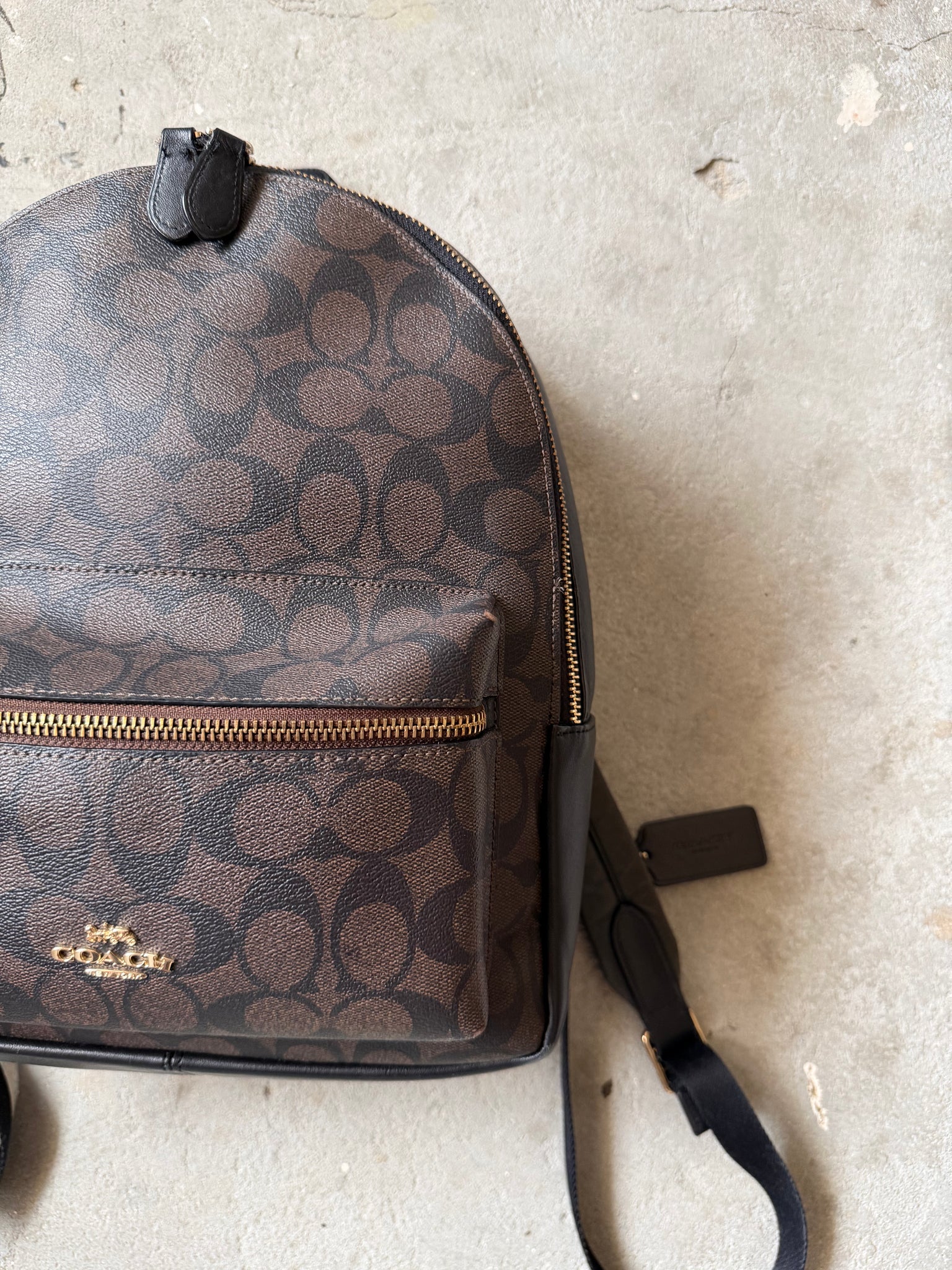 Coach Signature Charlie Backpack Brown/Black