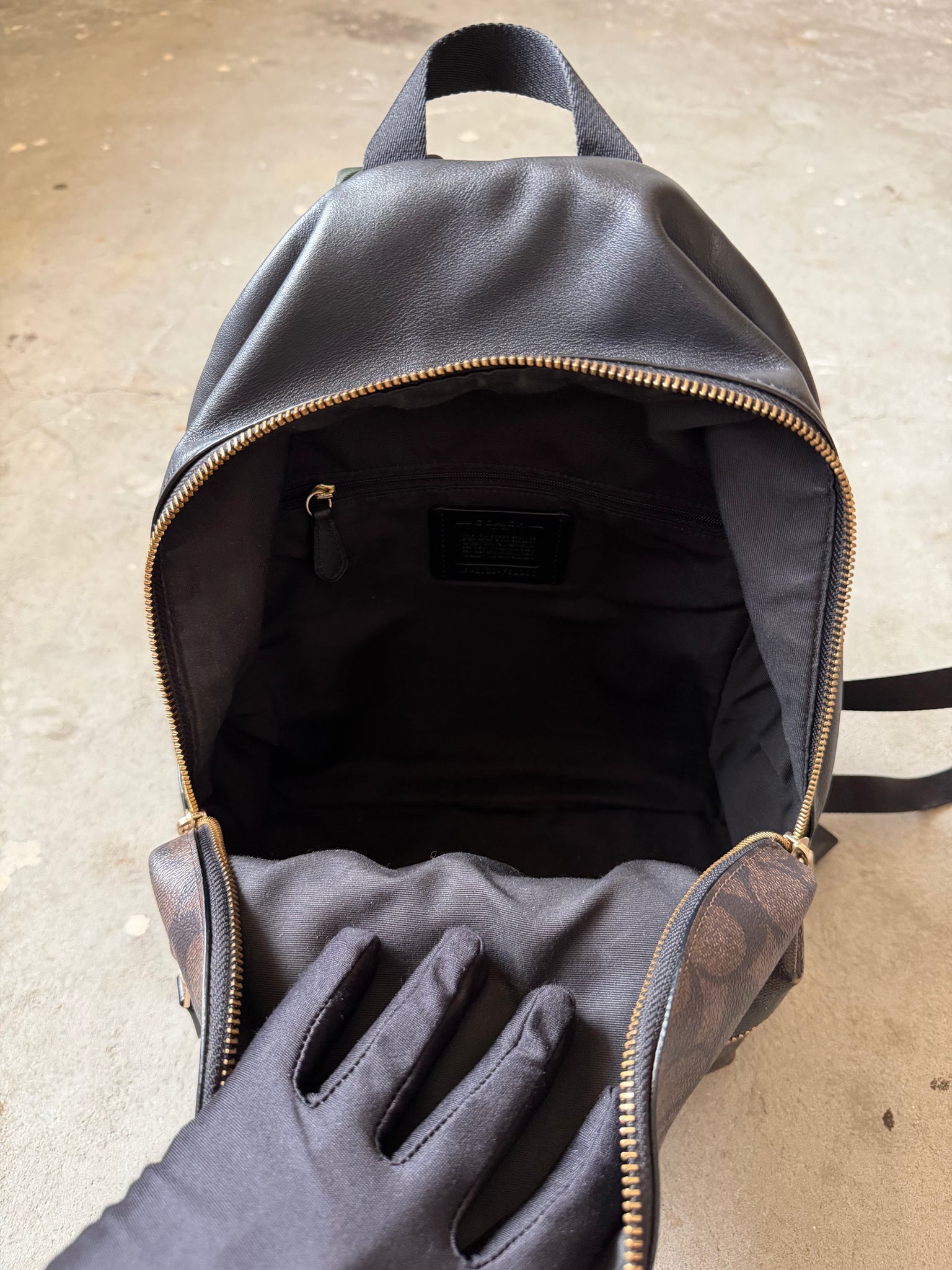Coach Signature Charlie Backpack Brown/Black