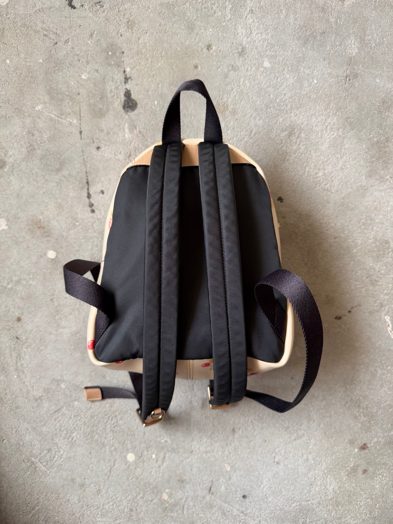 Coach Mini Charlie Cherry Backpack Cream