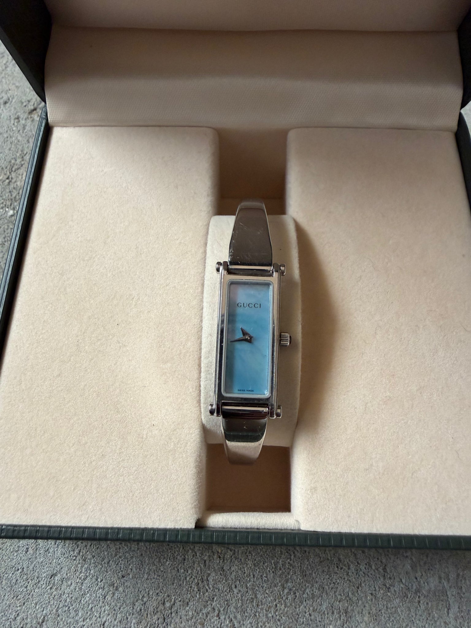 Gucci 1500L Sky Blue Dial Watch