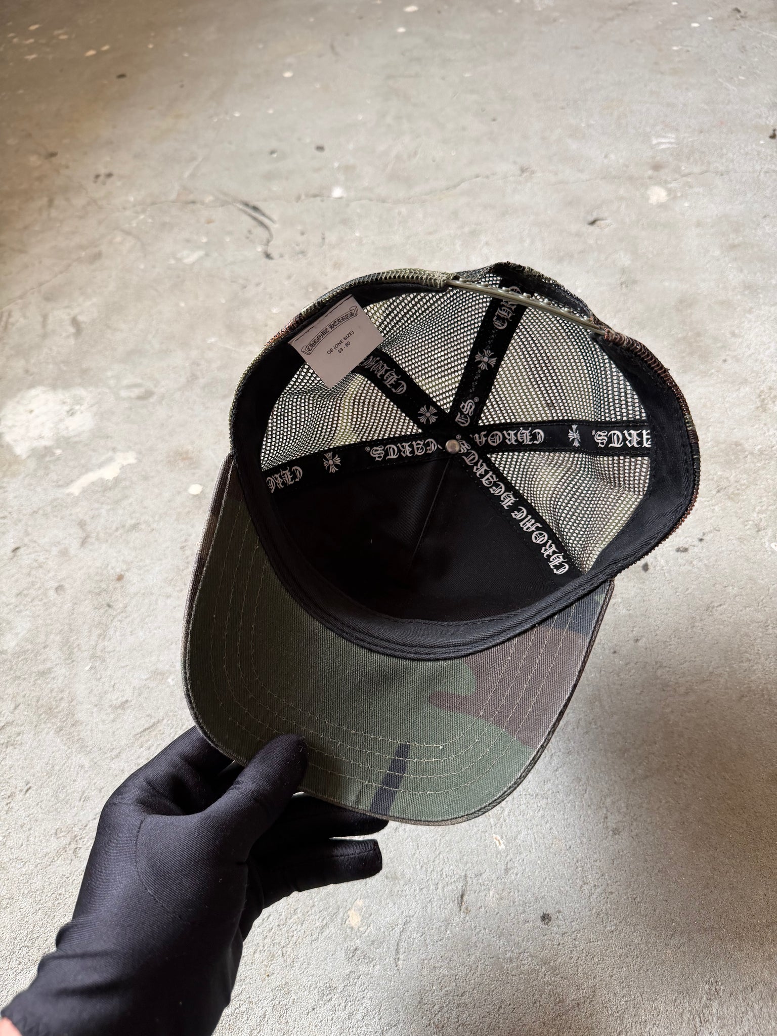 Chrome Hearts Hollywood Trucker Hat Green Camo