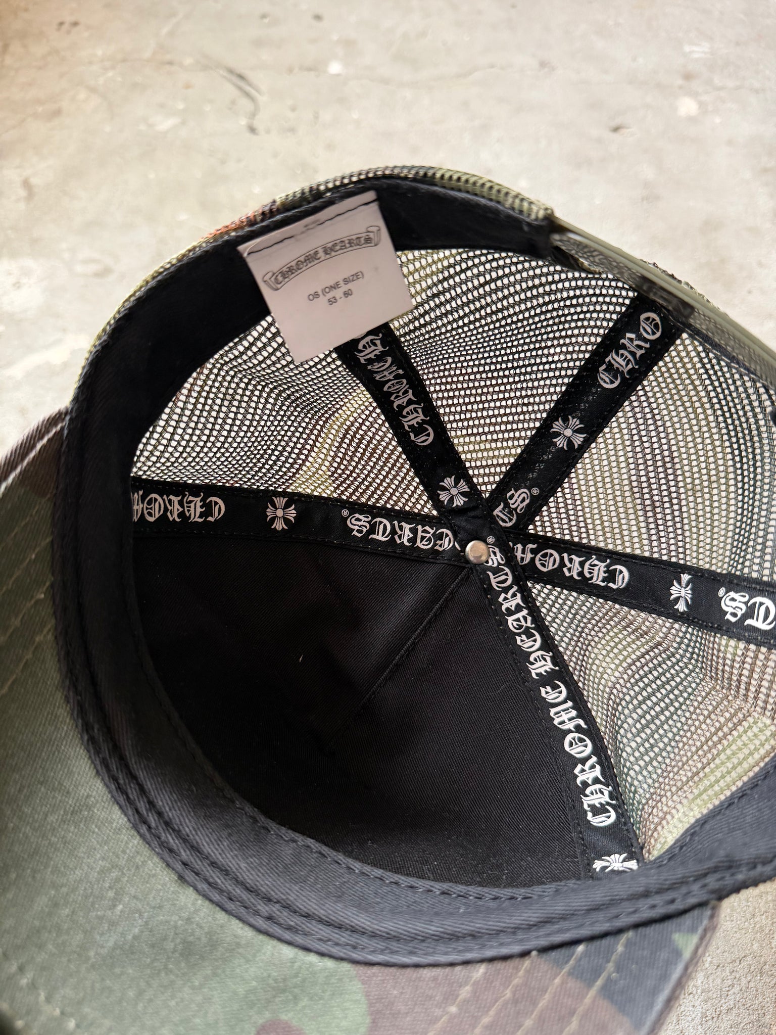 Chrome Hearts Hollywood Trucker Hat Green Camo