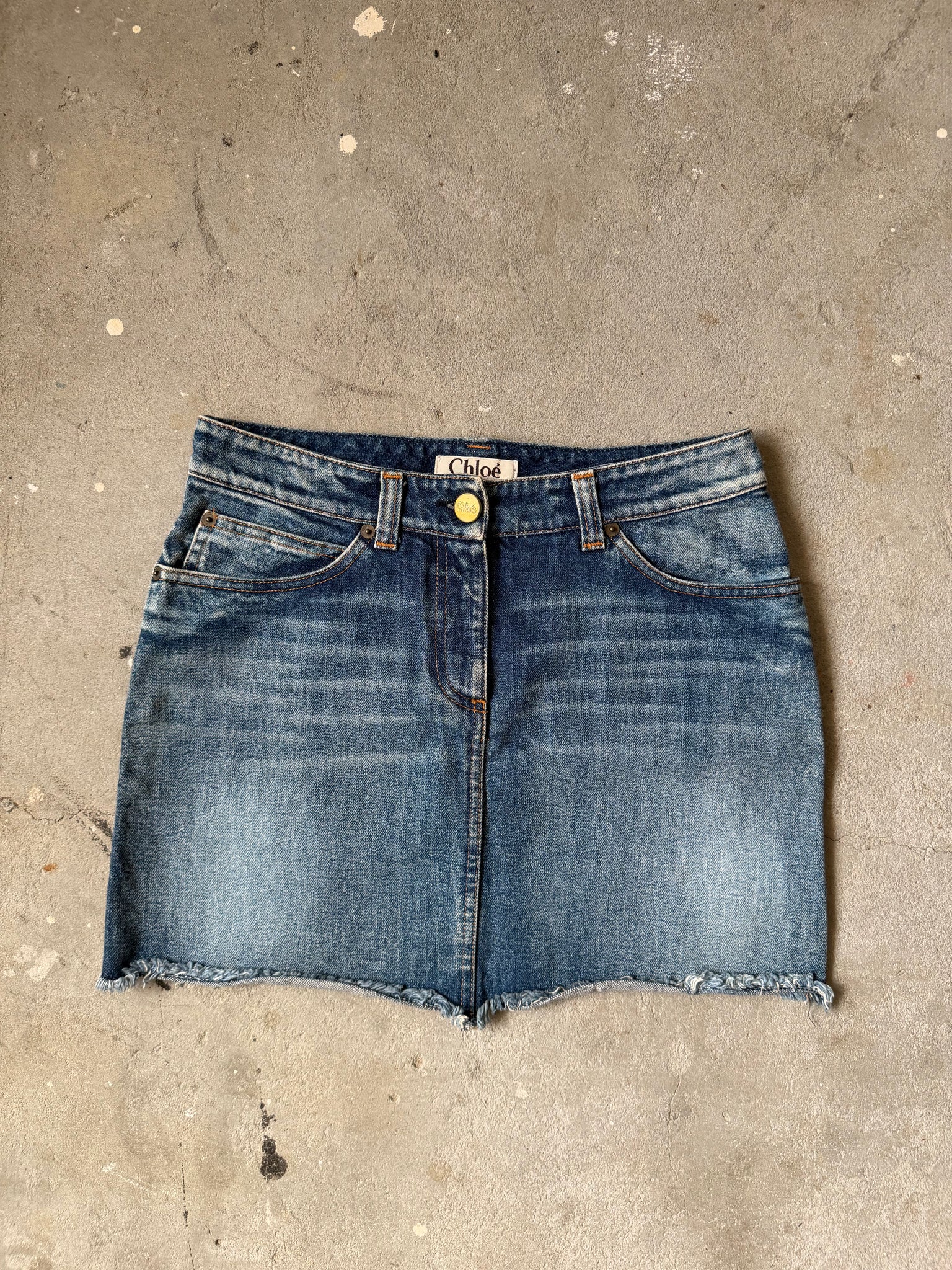 Chloè Denim Skirt Blue