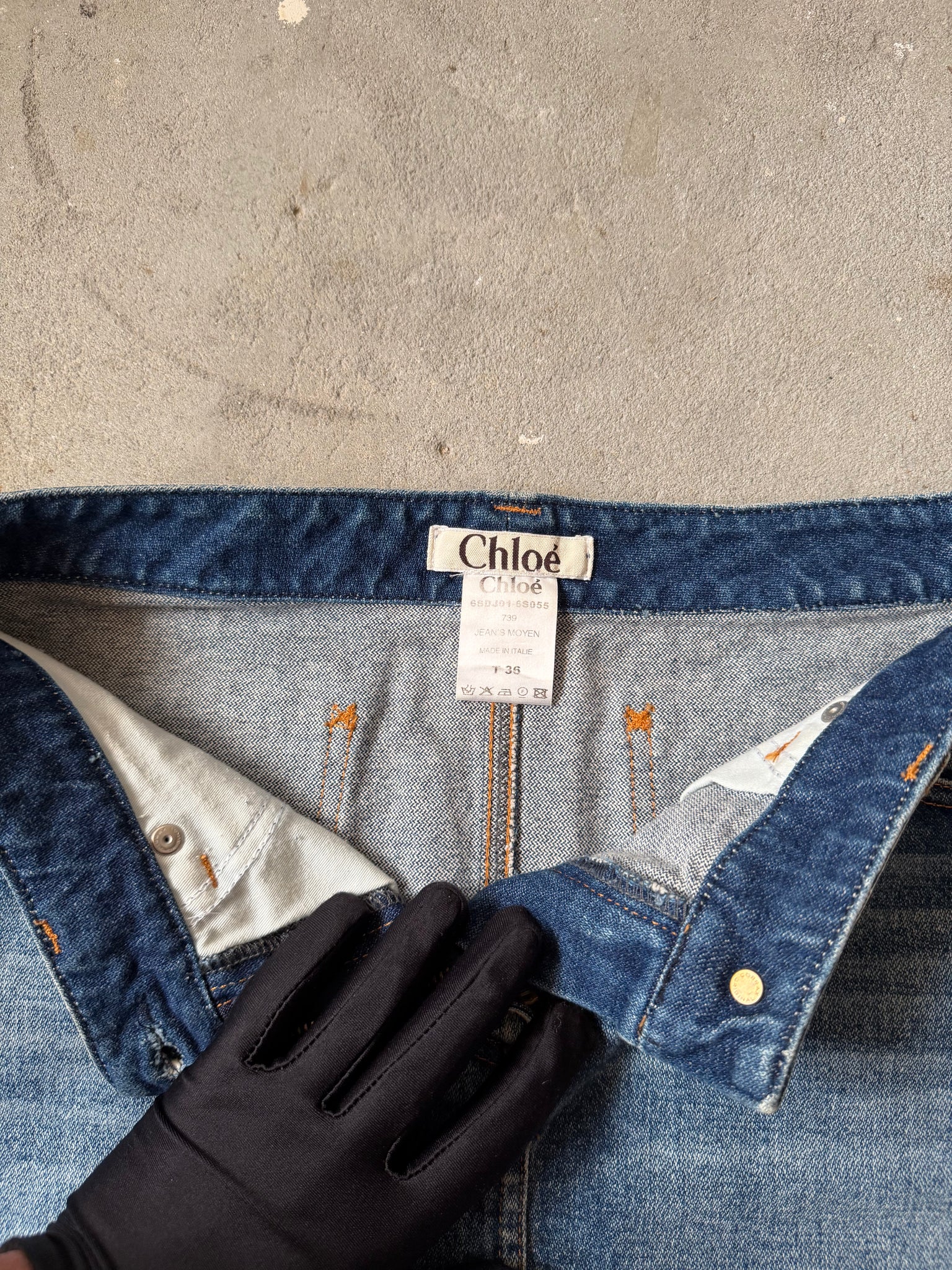 Chloè Denim Skirt Blue