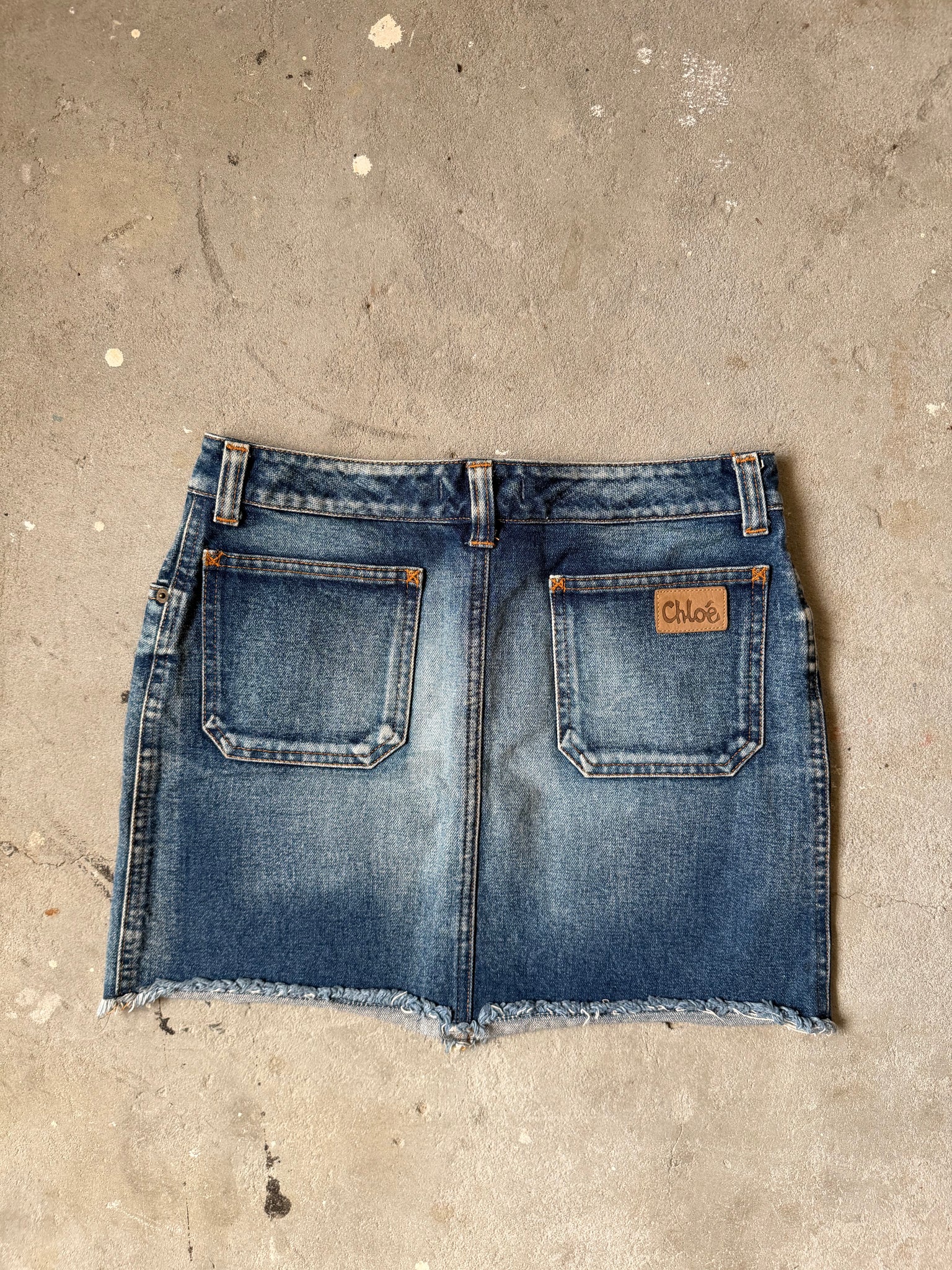 Chloè Denim Skirt Blue