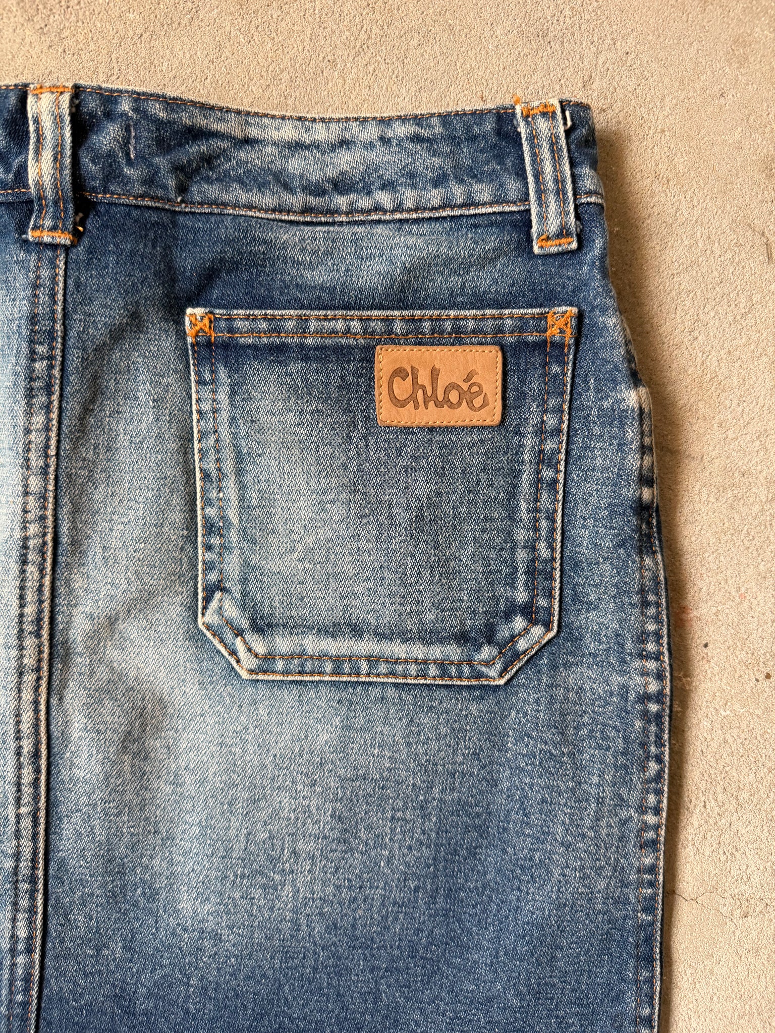 Chloè Denim Skirt Blue