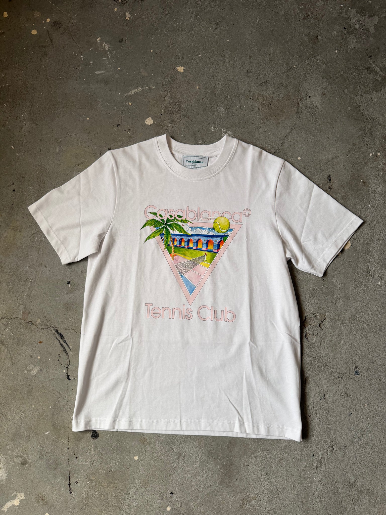 Casablanca Tennis Club Icon T-Shirt White
