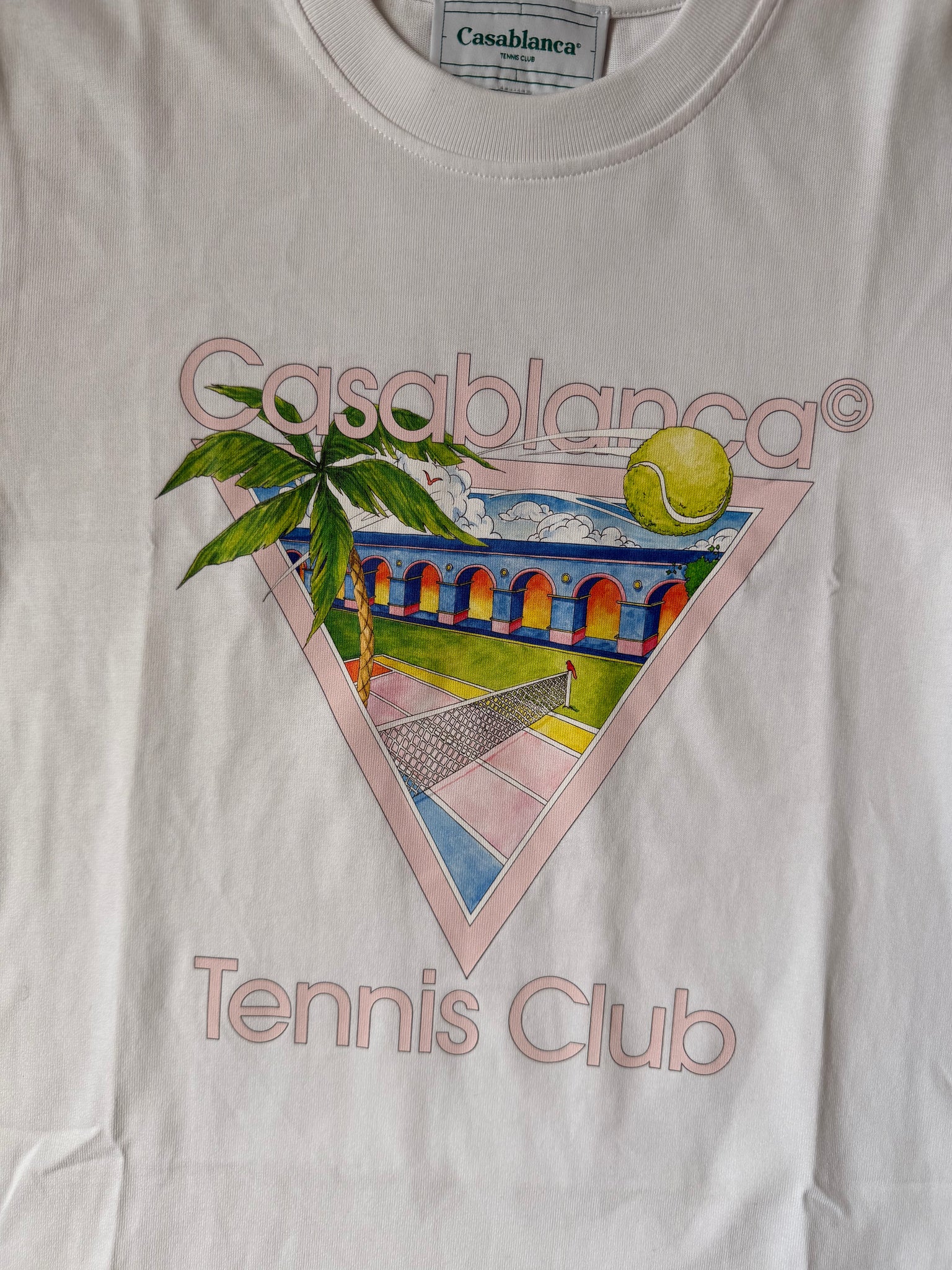 Casablanca Tennis Club Icon T-Shirt White