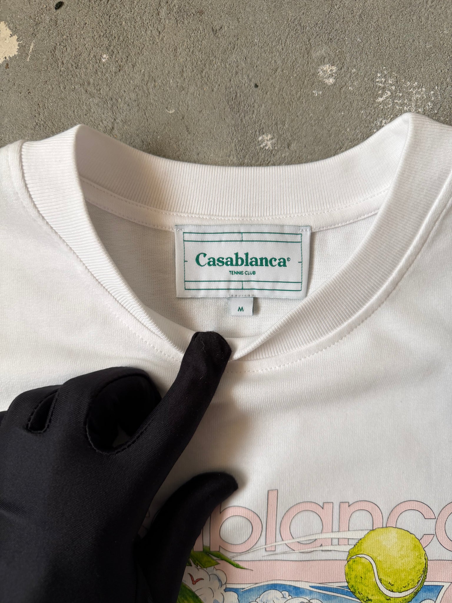 Casablanca Tennis Club Icon T-Shirt White