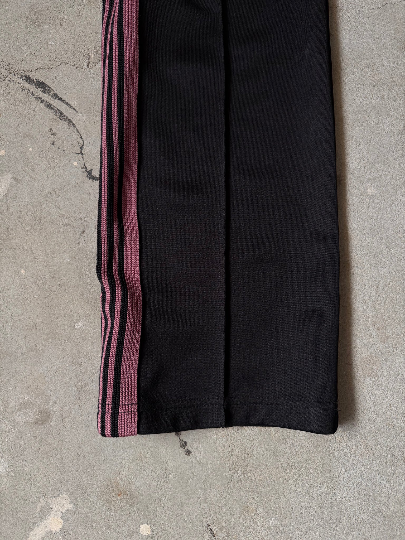Needles Track Pants Poly Smooth Black/Pink (Size XL)