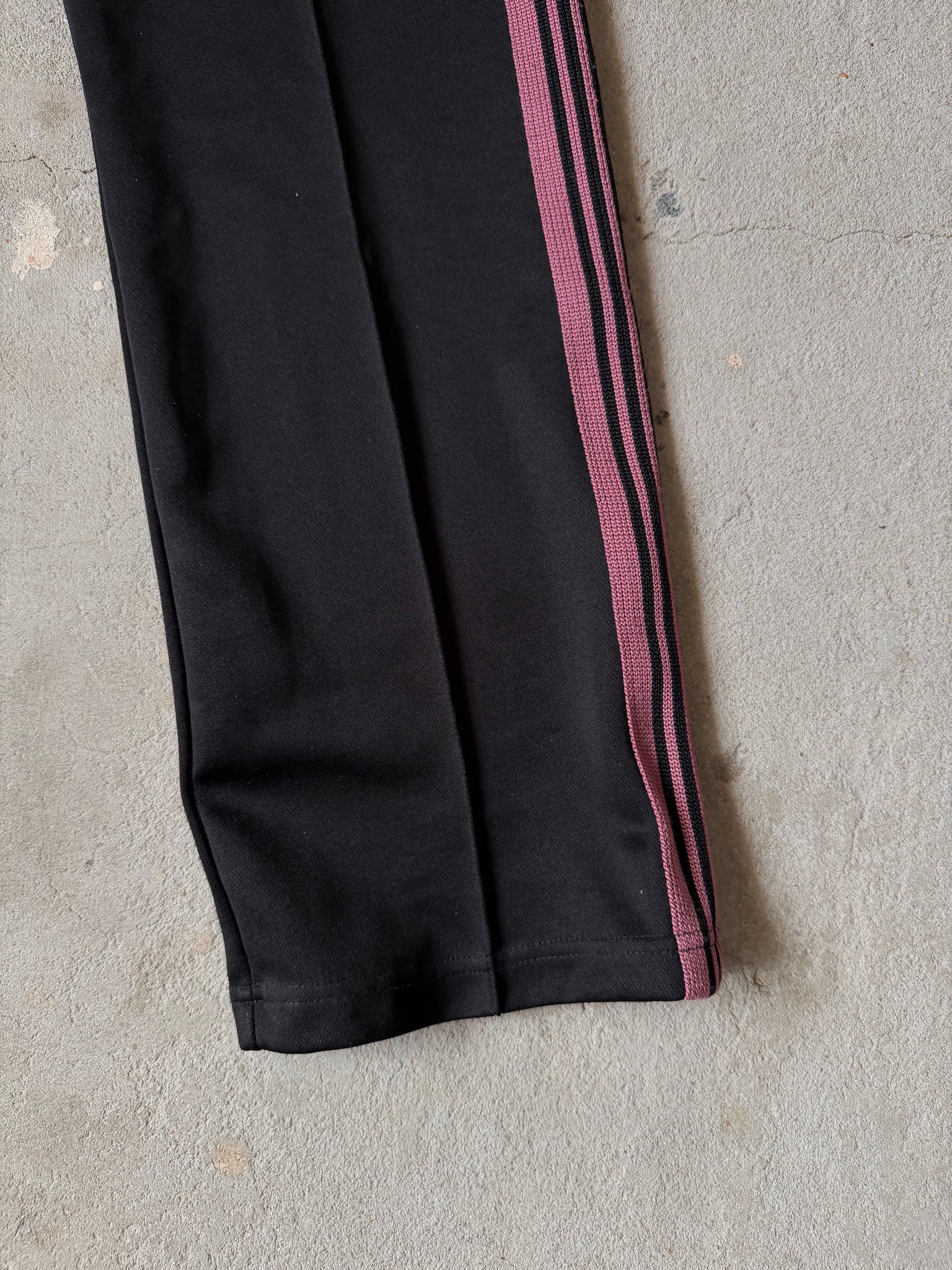 Needles Track Pants Poly Smooth Black/Pink (Size XL)