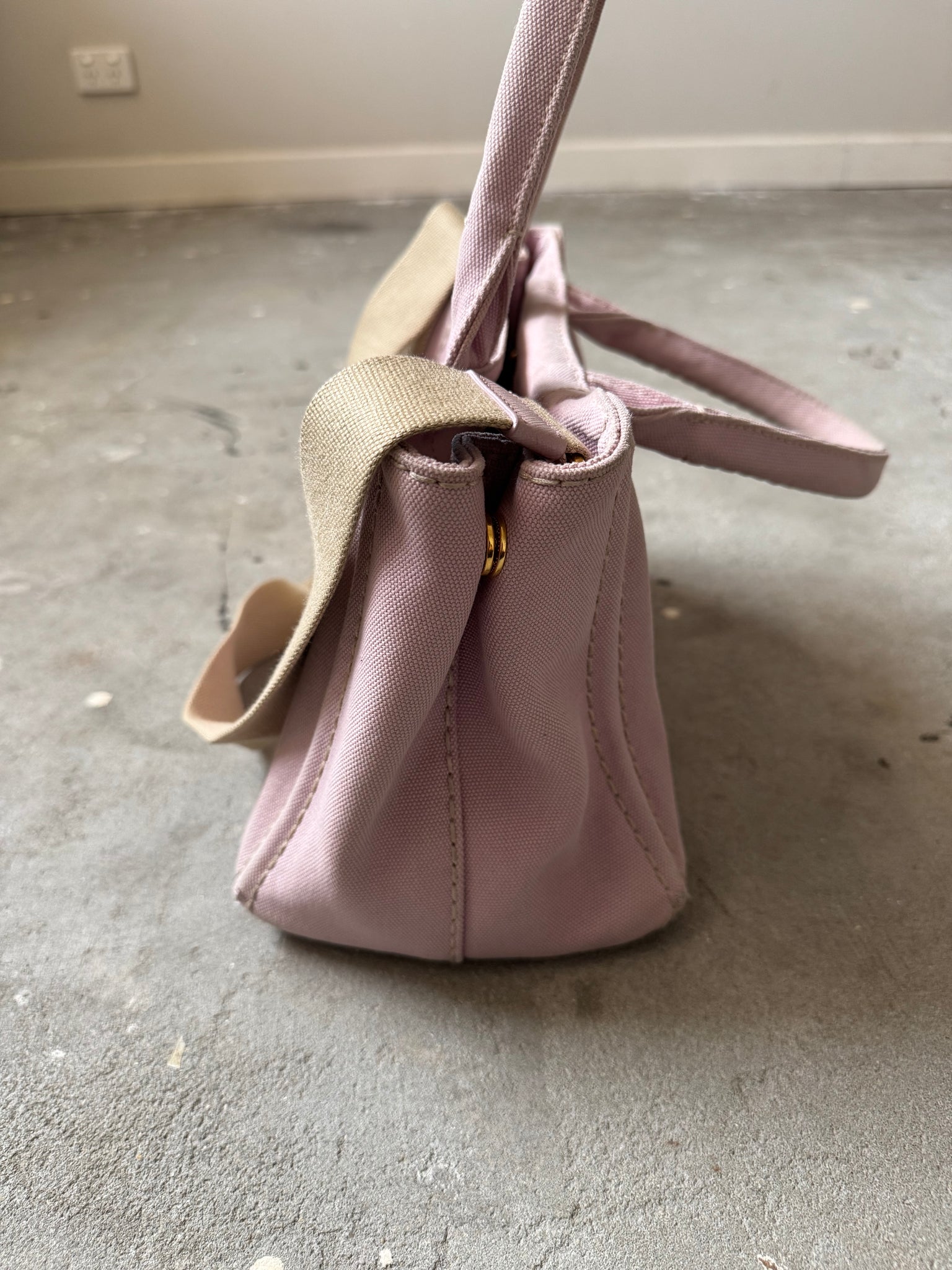 Prada Canapa Tote Bag Light Pink