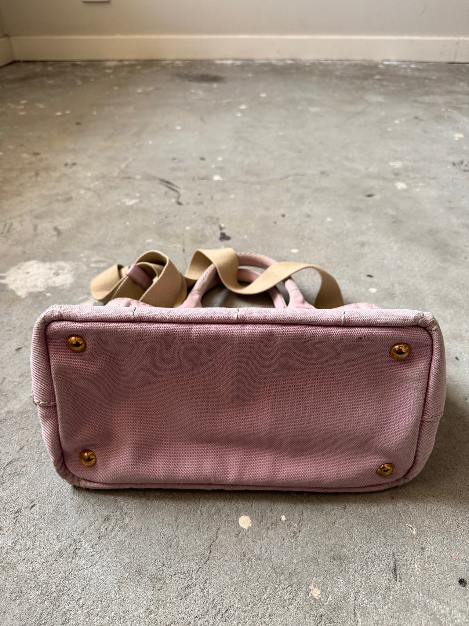 Prada Canapa Tote Bag Light Pink