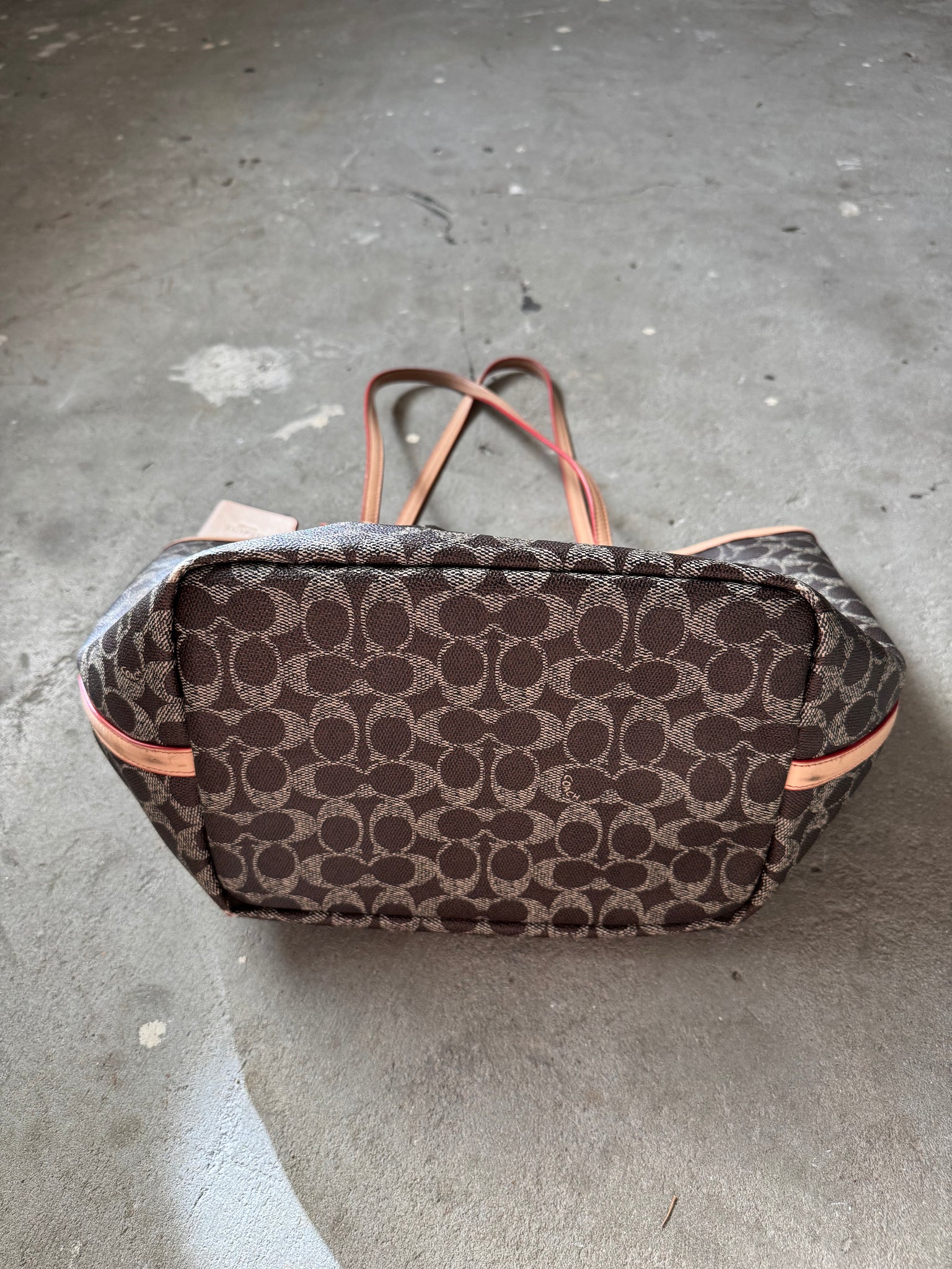 Coach Signature Bag Charley PVC Canvas Hand Bag